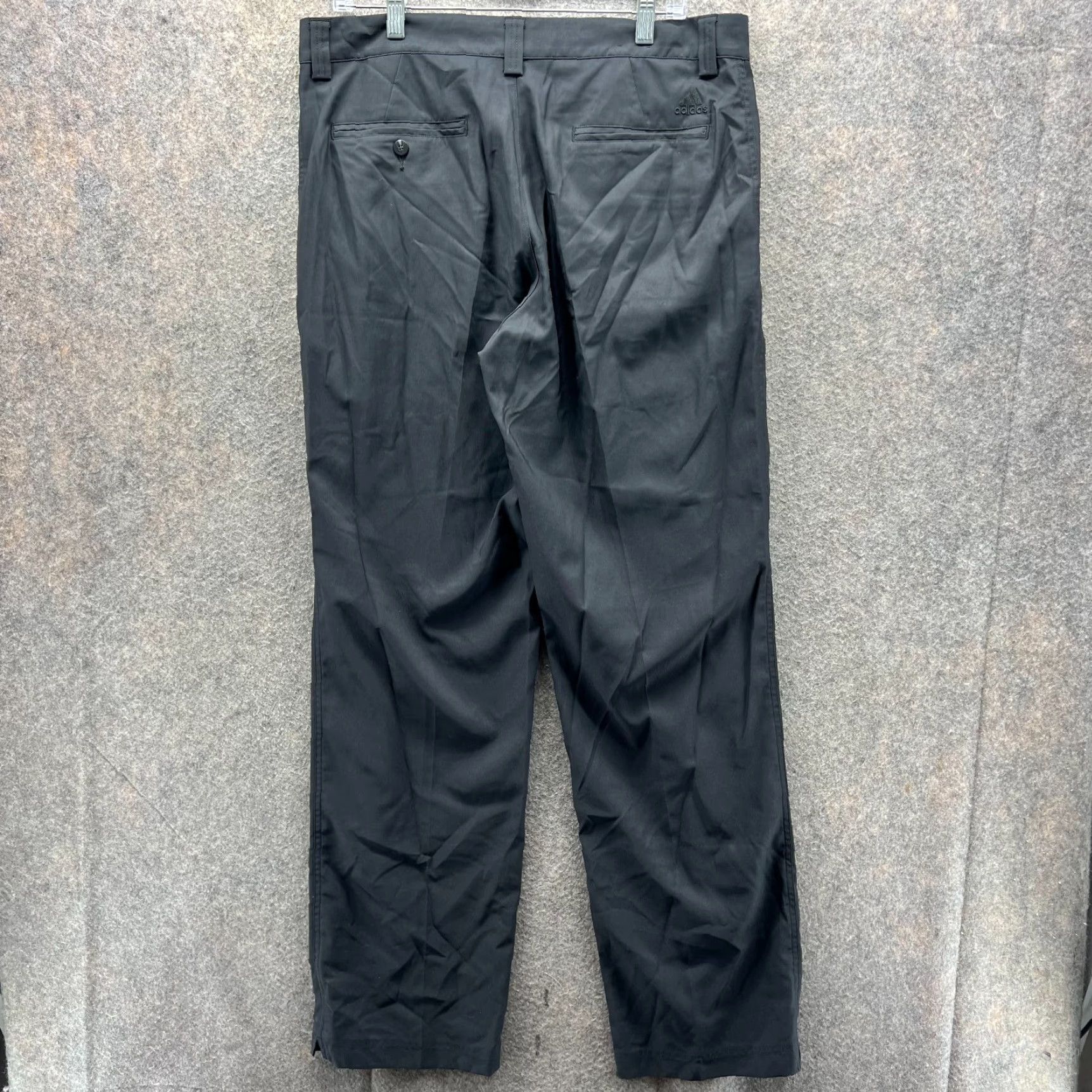Adidas Adidas Pants Men 34x34 Black Chino Pleated Trousers Vintage Comfort Klimalite Straight Leg Casual Office Size US 34 / EU 50 - 2 Thumbnail