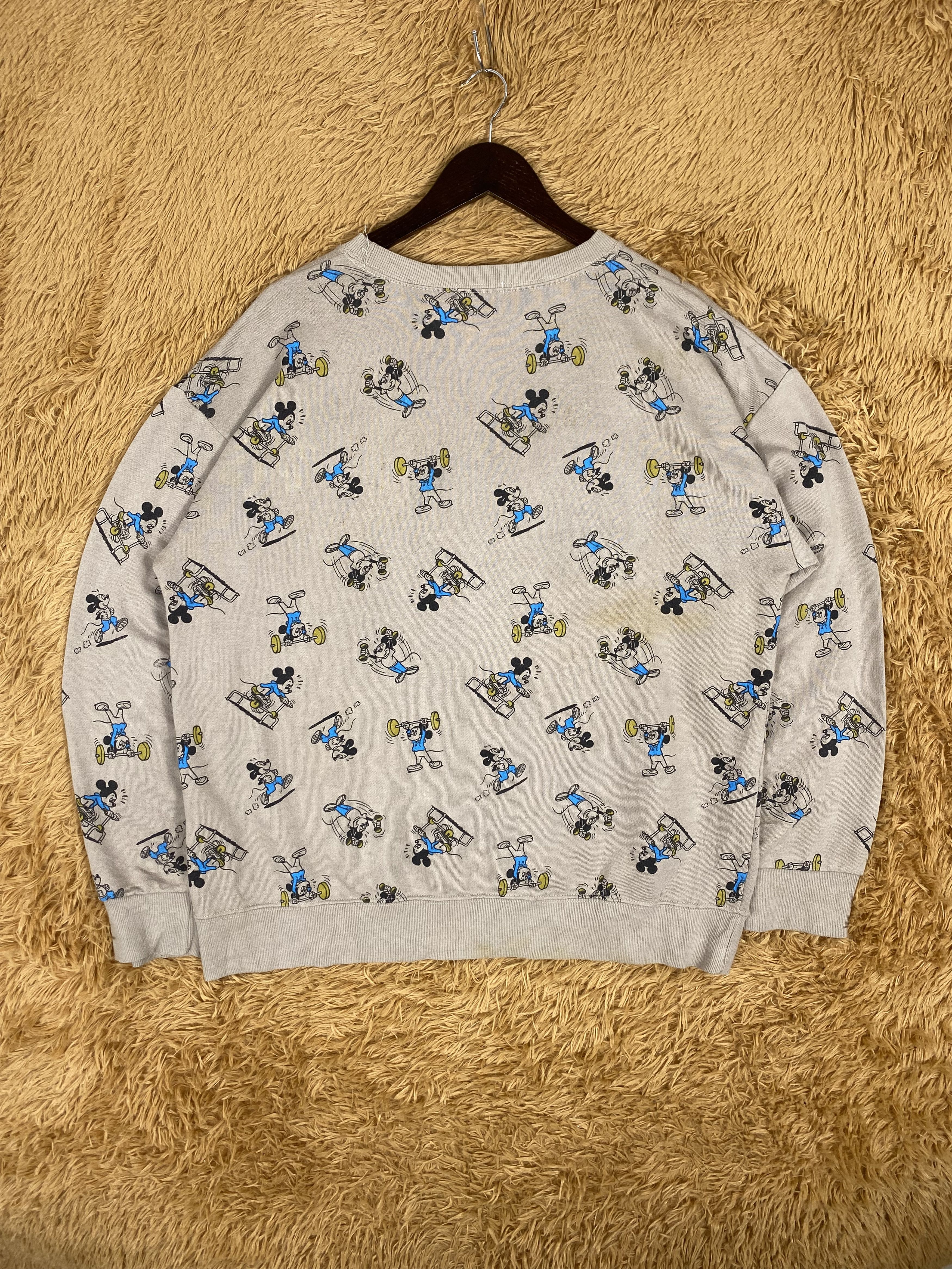 Disney Vintage Disney X Mickey Mouse Full Print Sweatshirts Size US L / EU 52-54 / 3 - 5 Thumbnail