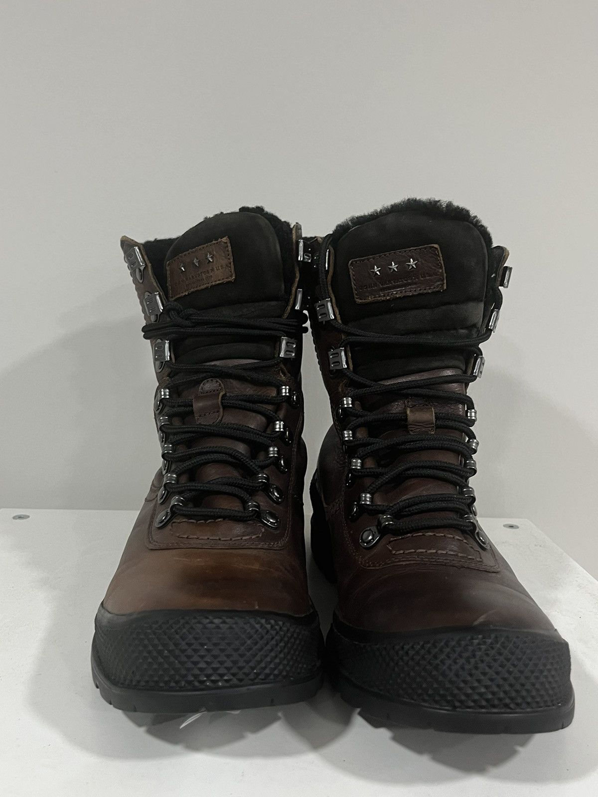 John Varvatos Shearling Lined Leather Hiking Boot. 9.5 Size US 9.5 / EU 42-43 - 10 Thumbnail