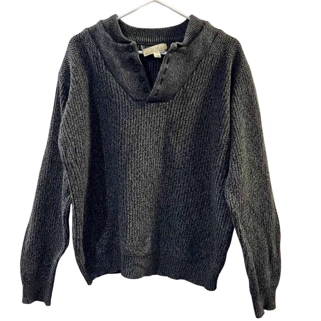 Cabelas Cabela's Men's Grey Pullover Sweater Size L Size US L / EU 52-54 / 3 - 1 Thumbnail