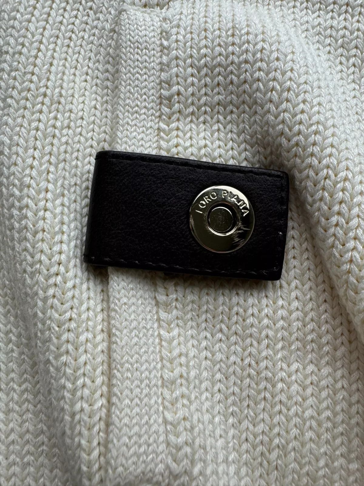 Loro Piana Loro Piana Knit Silk Sweater With Leather Inserts Size US M / EU 48-50 / 2 - 11 Thumbnail