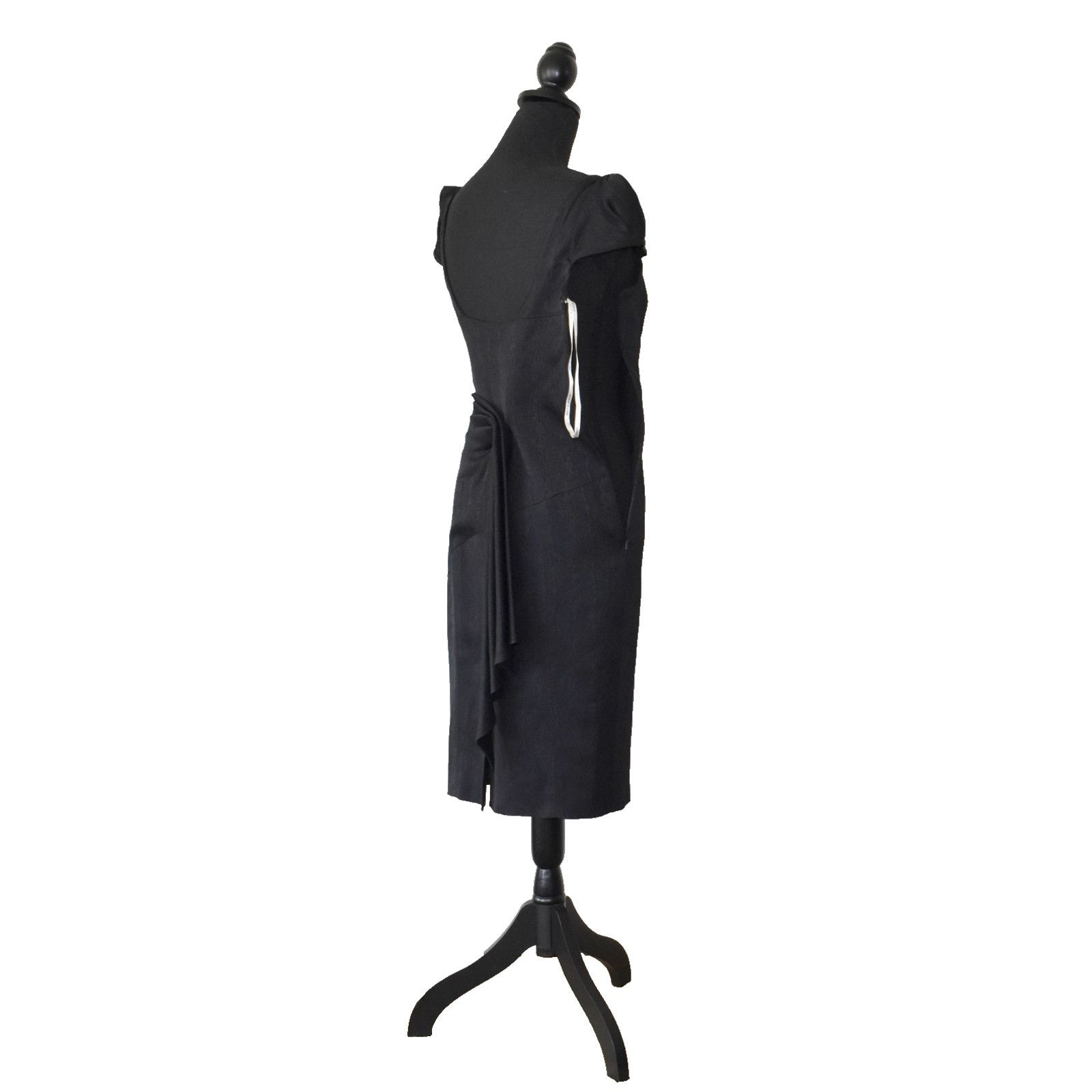 Karen Millen KAREN MILLEN Blk Cut Out Neckline Bodycon Wiggle Dress Sz 6 Size M / US 6-8 / IT 42-44 - 5 Thumbnail