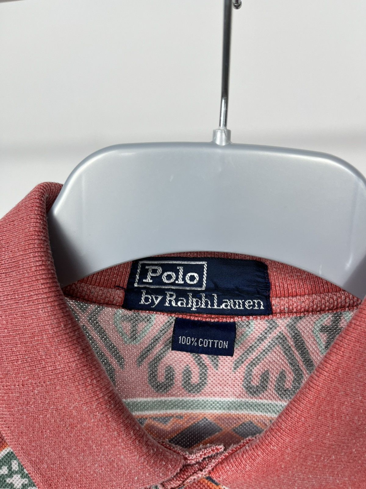 Polo Ralph Lauren Vintage Polo Ralph Lauren Aztec Print Cotton Polo Shirt Size US XL / EU 56 / 4 - 5 Thumbnail