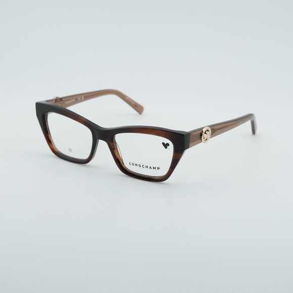 Longchamp Longchamp LO2762 238 Eyeglasses Brown 51mm Cat Eye Frame Size ONE SIZE - 8 Thumbnail