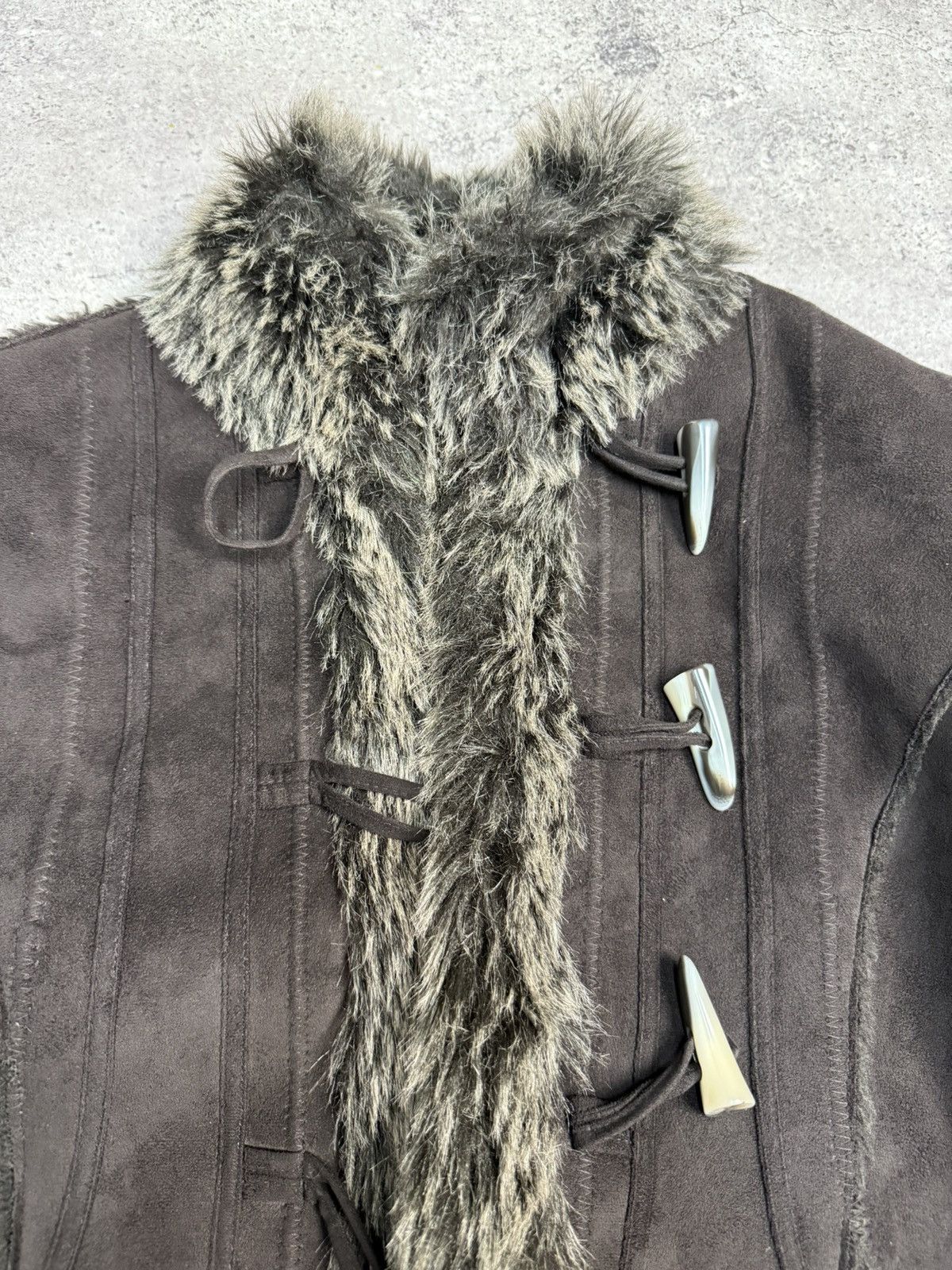 Schott Vintage If Six Was Nine Style Fur Rabbit Cropped Jacket 00s Size US M / EU 48-50 / 2 - 13 Thumbnail
