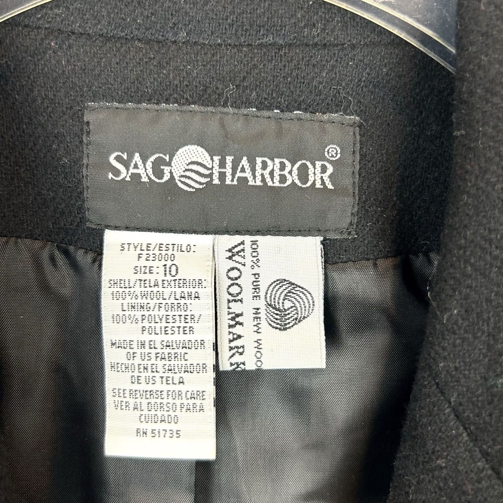 Vintage VINTAGE Sag Harbor Blazer Womens 10 Wool Black Oversized Quiet Luxury Old Money Jacket Size L / US 10 / IT 46 - 3 Thumbnail