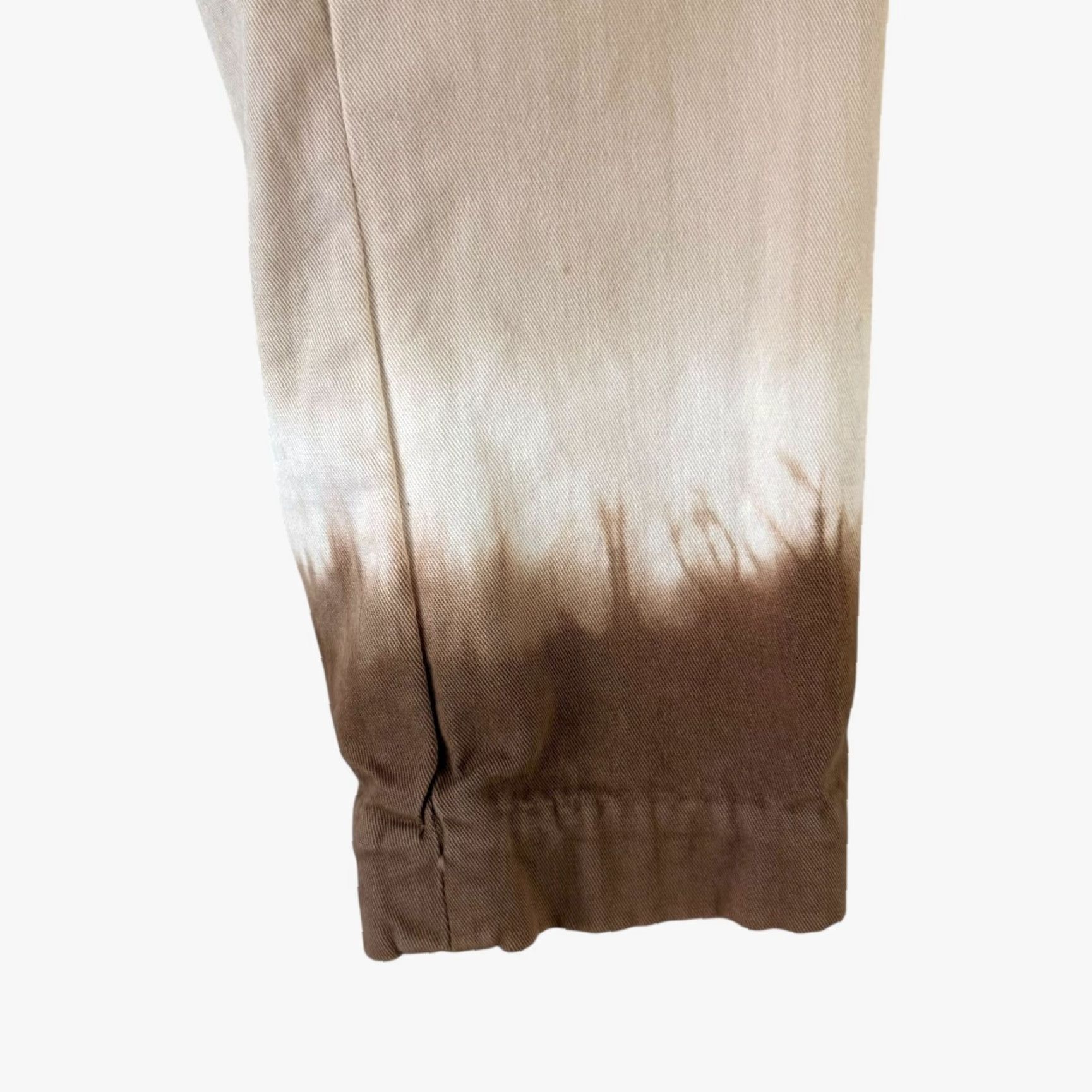 Vintage VINTAGE I.N.C. International Concepts Women's Jacket S Beige Ombre Tie-Dye Cotton Long Sleeve Casual Winter Size S / US 4 / IT 40 - 7 Thumbnail