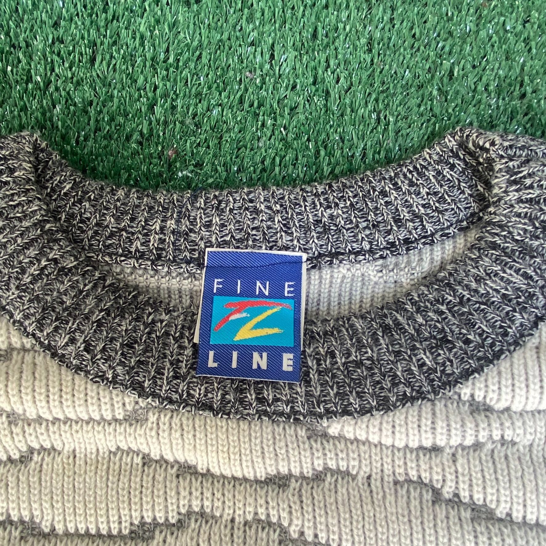 Vintage Vintage 90s Fair Isle Sweater Heavy Knit Geometric Jumper Size US XL / EU 56 / 4 - 4 Thumbnail