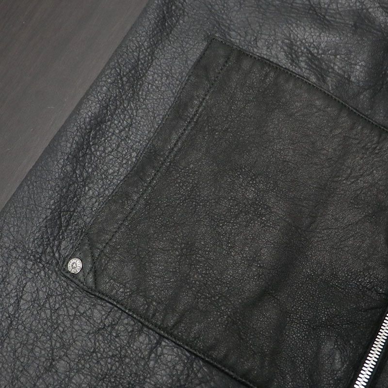 Chrome Hearts Chrome Hearts Leather Zipper Cashmere Jacket Size US L / EU 52-54 / 3 - 2 Thumbnail