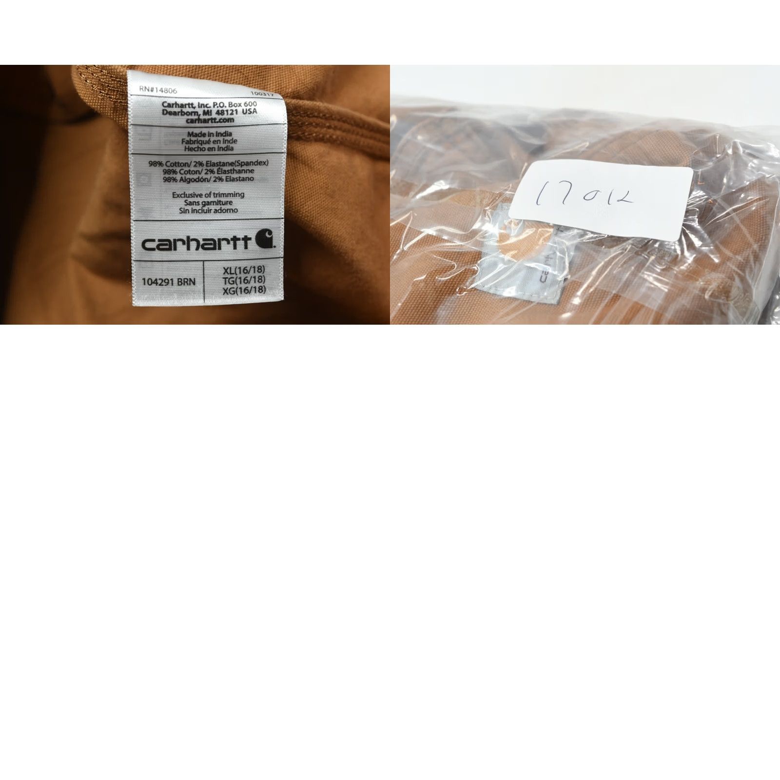 Carhartt Carhartt Rugged Flex Hooded Coat Brown Button-Up Long Sleeve Canvas XL Womens Regular Coat Size XL / US 12-14 / IT 48-50 - 9 Thumbnail