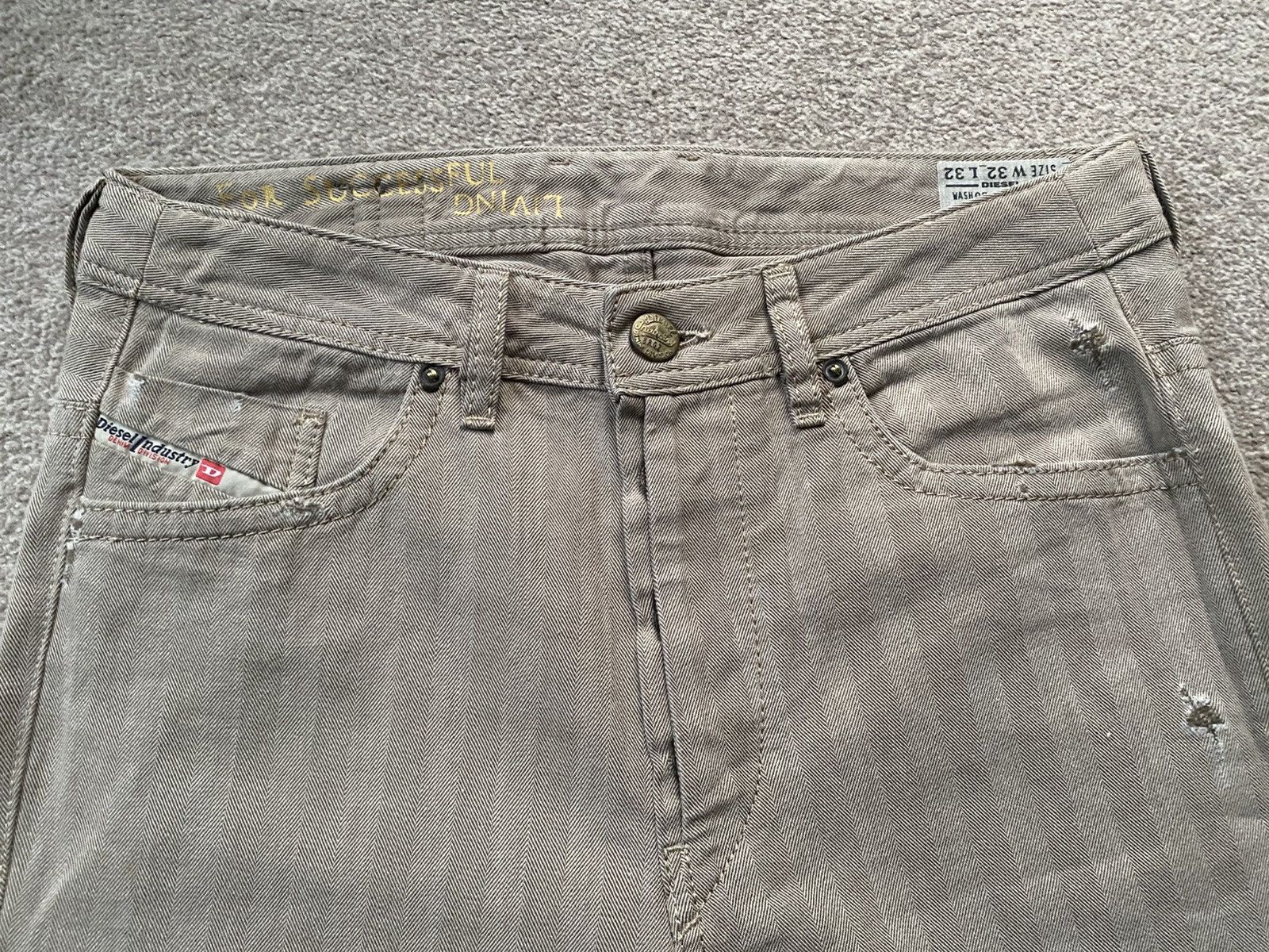 Diesel Diesel Archive Cow Leather Trousers – Straight Leg–32W 32L Size US 32 / EU 48 - 3 Thumbnail