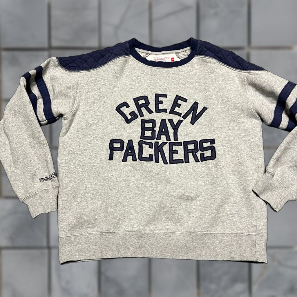 Mitchell & Ness VINTAGE Green Bay Packers Sweatshirt Men Large Mitchell & Ness Throwback NFL Size US L / EU 52-54 / 3 - 1 Thumbnail