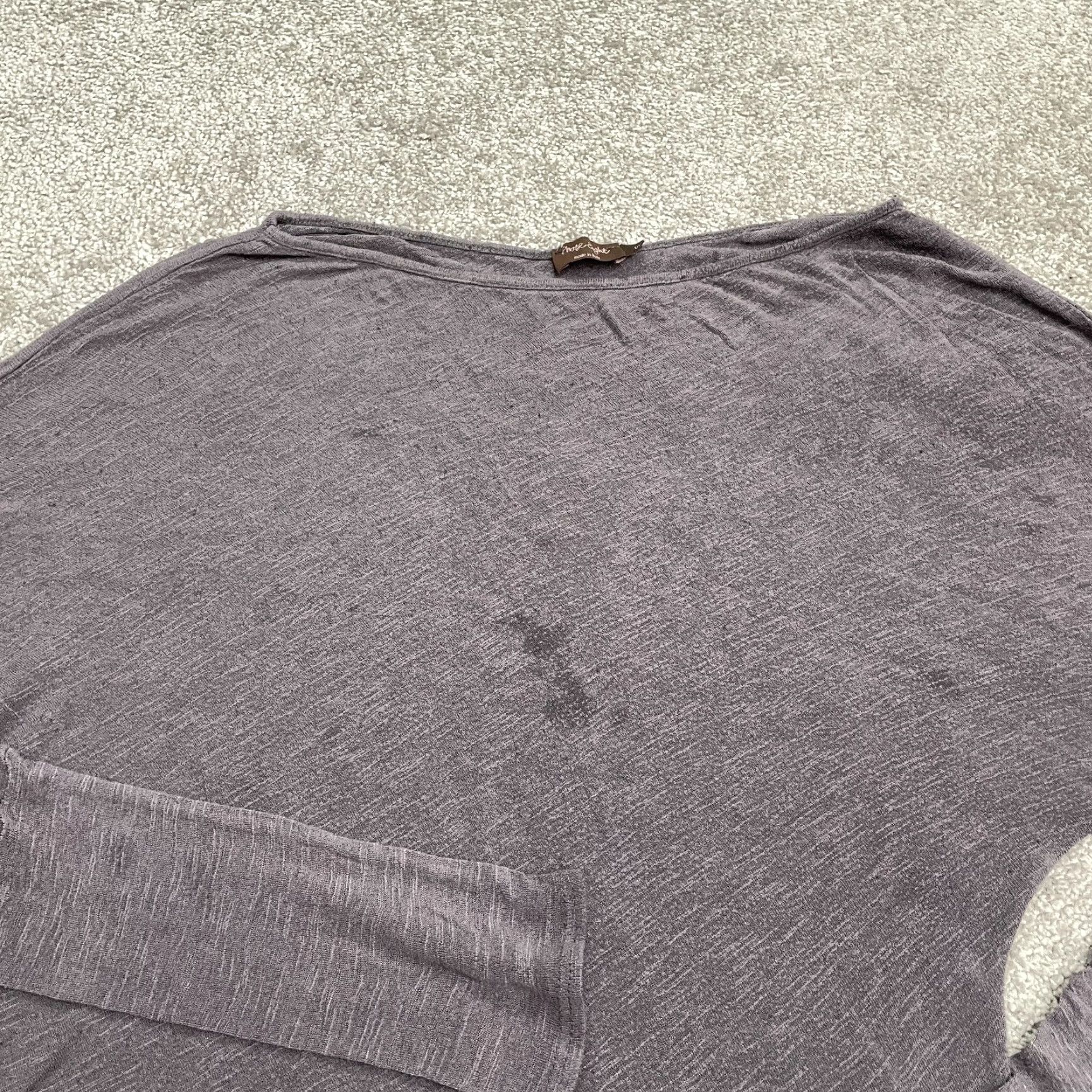 Vintage VINTAGE Phase Eight Wool Blend Blouse Women's Small Gray Long Sleeve Casual, Workwear, Travel 90s Italian Designer Size S / US 4 / IT 40 - 3 Thumbnail