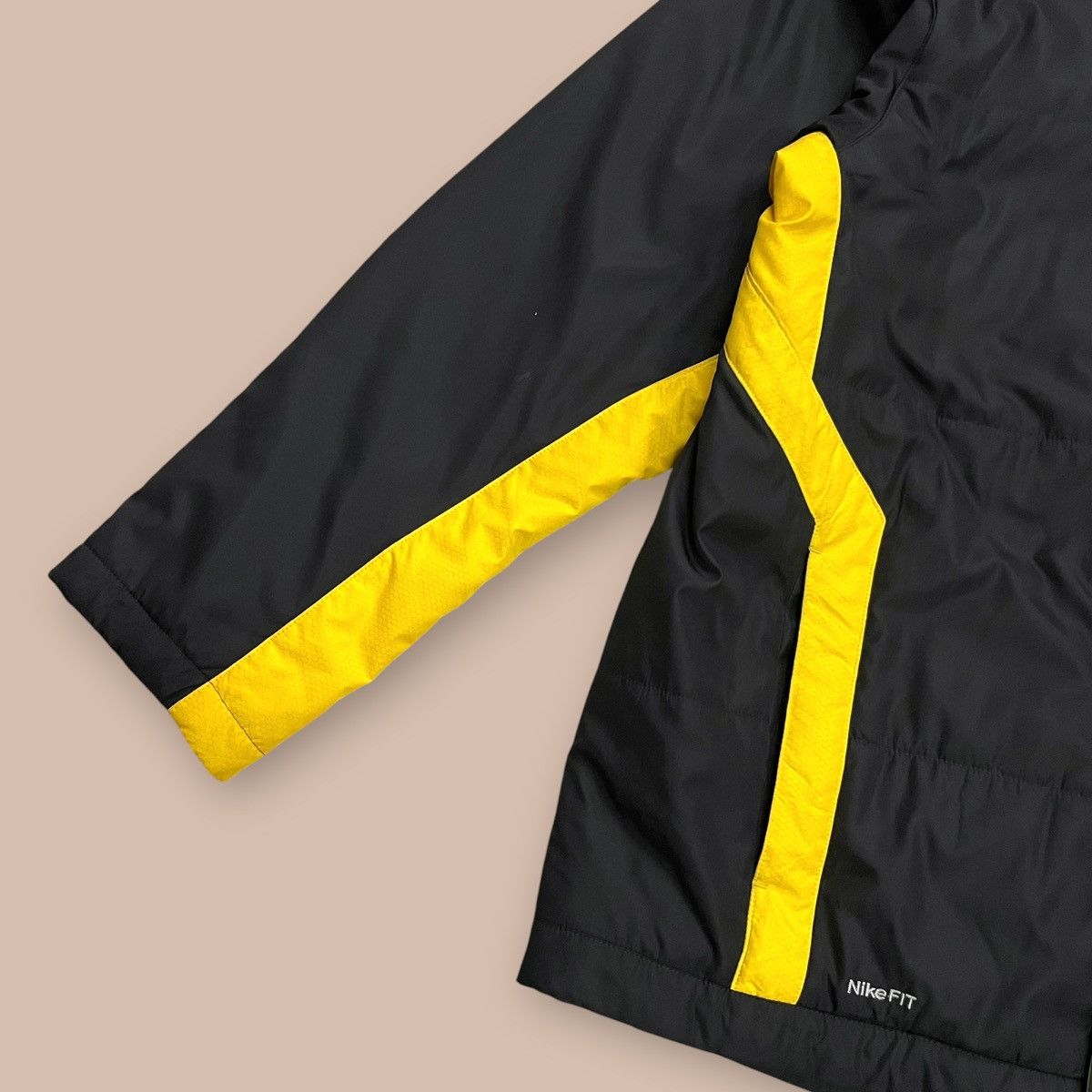 Nike OG 2000's Nike Fit Storm Black&Yellow Hoodie Size US L / EU 52-54 / 3 - 9 Thumbnail
