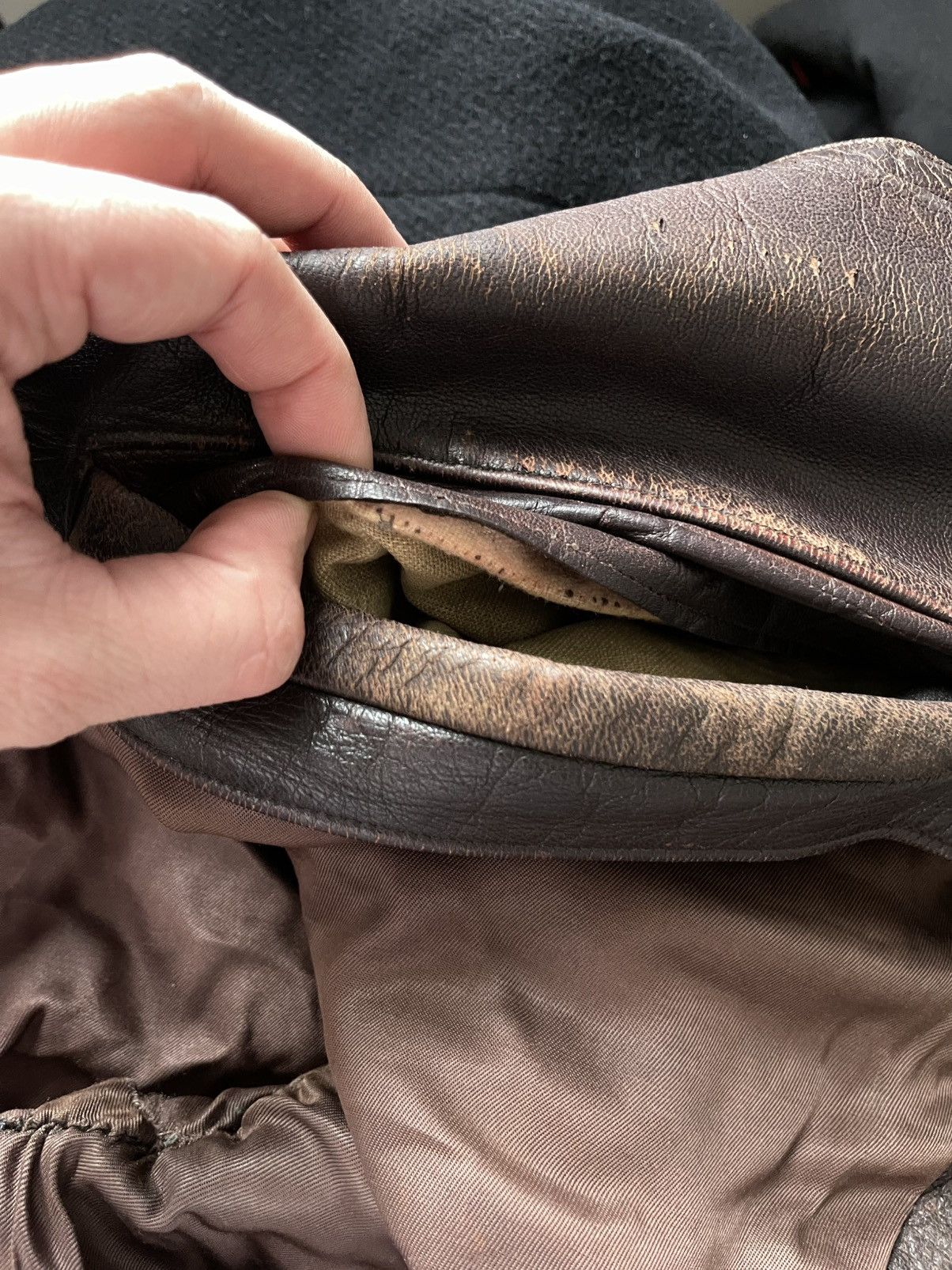Vintage Vintage 1950's Germany Cowhide Leather Cropped Moto Jacket Size US L / EU 52-54 / 3 - 17 Thumbnail