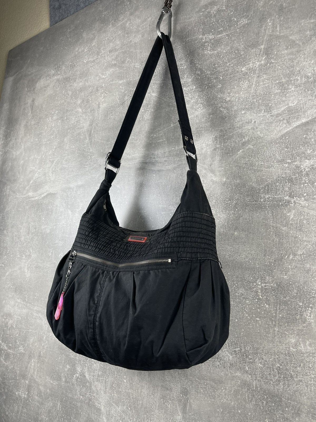 Diesel Diesel Vintage Cotton Top Zip Harajuku Shoulder Bag 2000s Size ONE SIZE - 2 Thumbnail