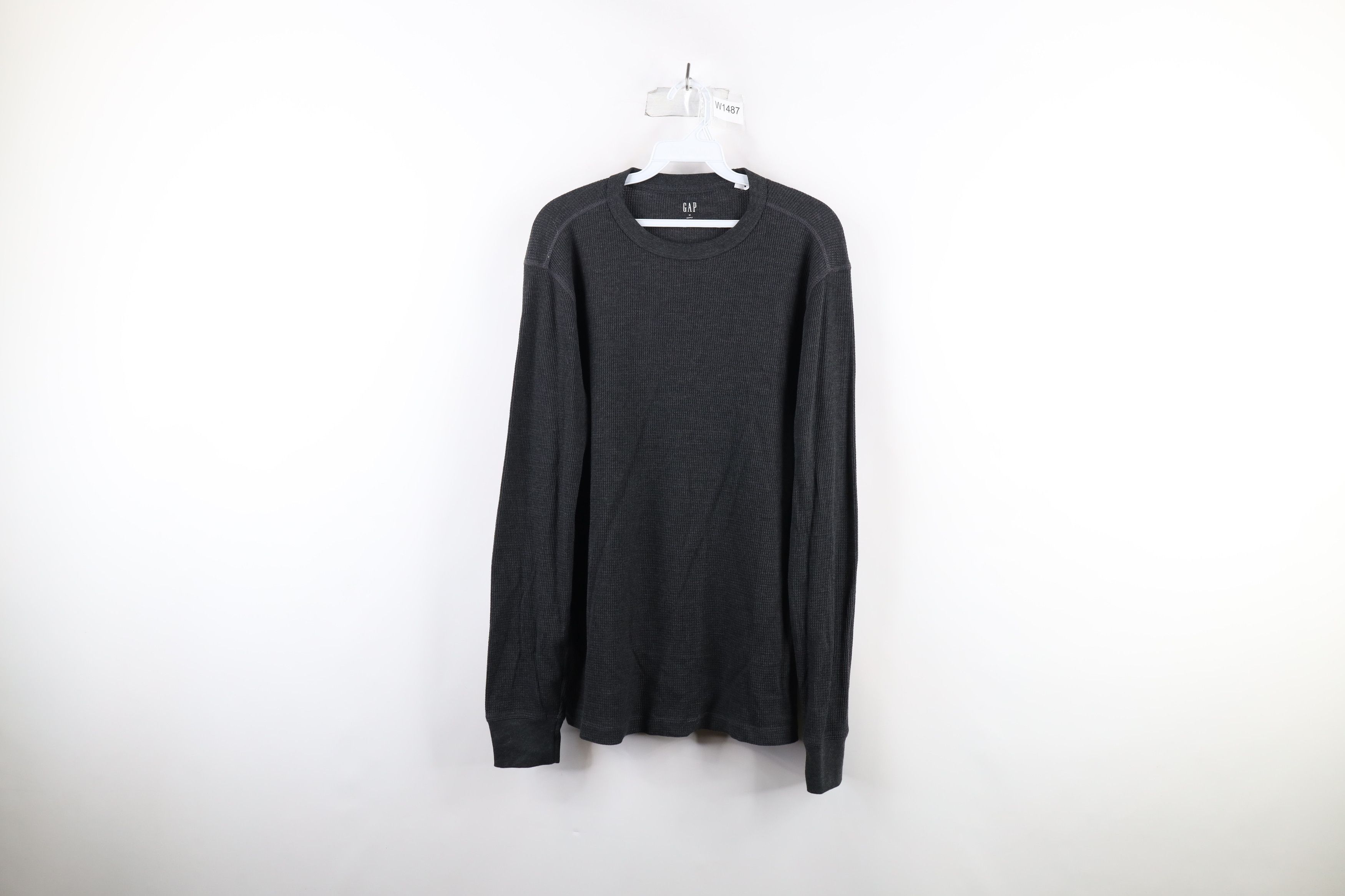 Gap Deadstock Vintage Gap Thermal Waffle Knit Long Sleeve Shirt Size US M / EU 48-50 / 2 - 1 Thumbnail