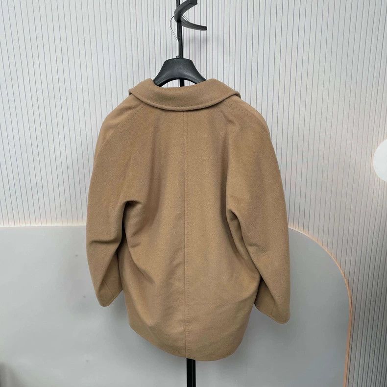 Max Mara Max Mara Wool cropped double-breasted coat Camel Size S / US 4 / IT 40 - 2 Thumbnail