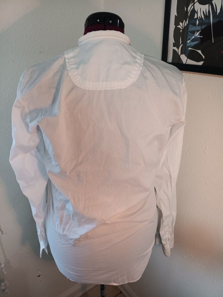 Henrik Vibskov Tuxedo Style band collar white button up Size US S / EU 44-46 / 1 - 3 Thumbnail