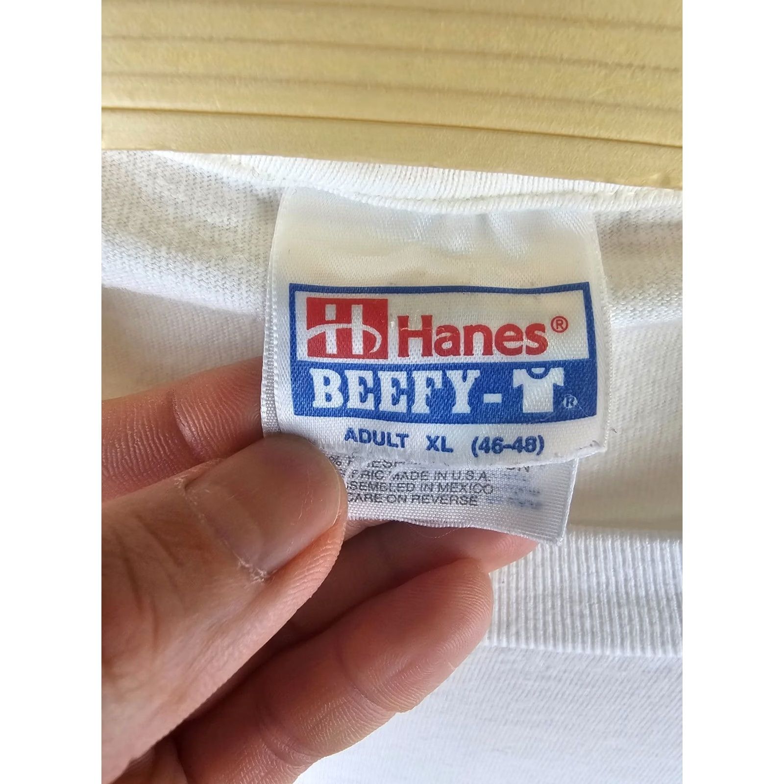 Hanes VINTAGE 1998 135TH ANNIVERSARY GETTYSBURG WHITE COTTON T-SHIRT XLARGE Mens T-Shirt Hanes White Cotton 1998 Gettysburg 135th Anniversary Shirt XL Size US XL / EU 56 / 4 - 6 Thumbnail