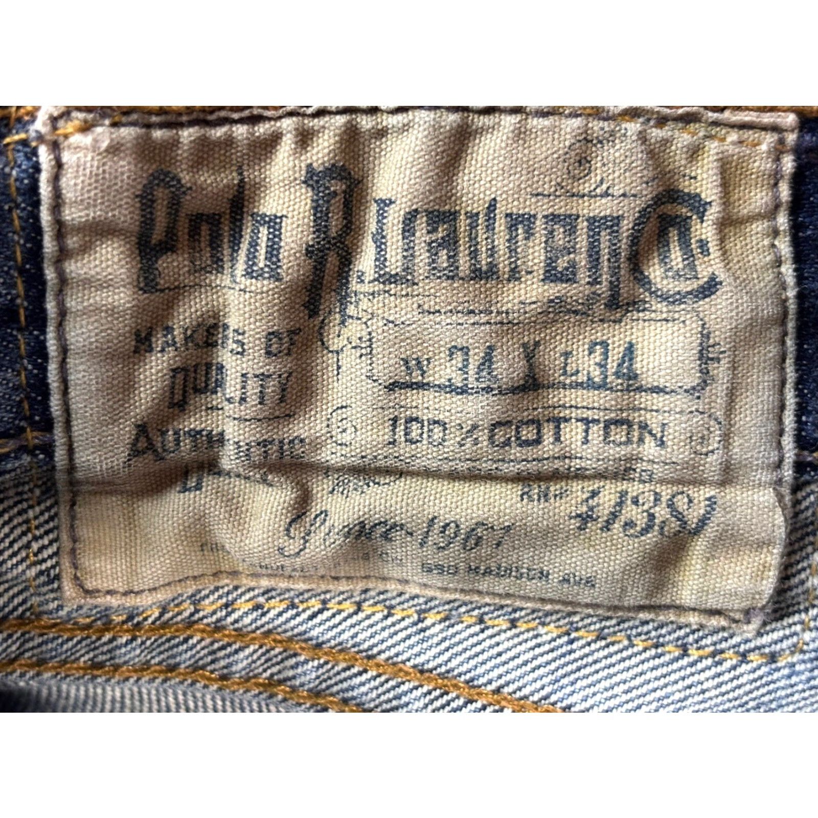 Polo Ralph Lauren Polo Ralph Lauren Jeans Men’s Sz 34x34 Medium Wash VGUC Regular Inseam 34 Blue Straight Size US S / EU 44-46 / 1 - 5 Thumbnail