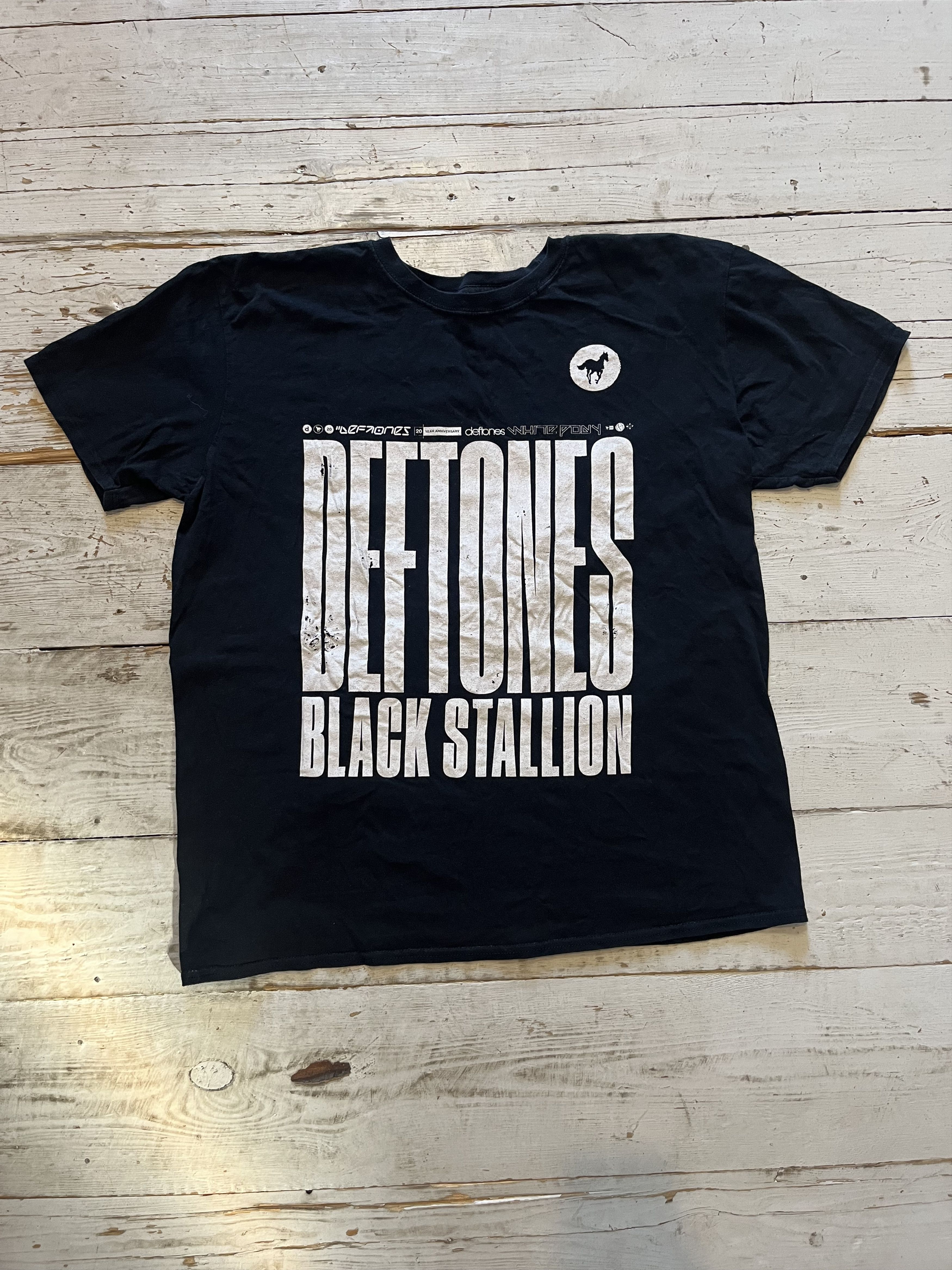 Band Tees × Vintage Deftones Black Stallion Anniversary Album Tour T Shirt Size US XL / EU 56 / 4 - 3 Thumbnail