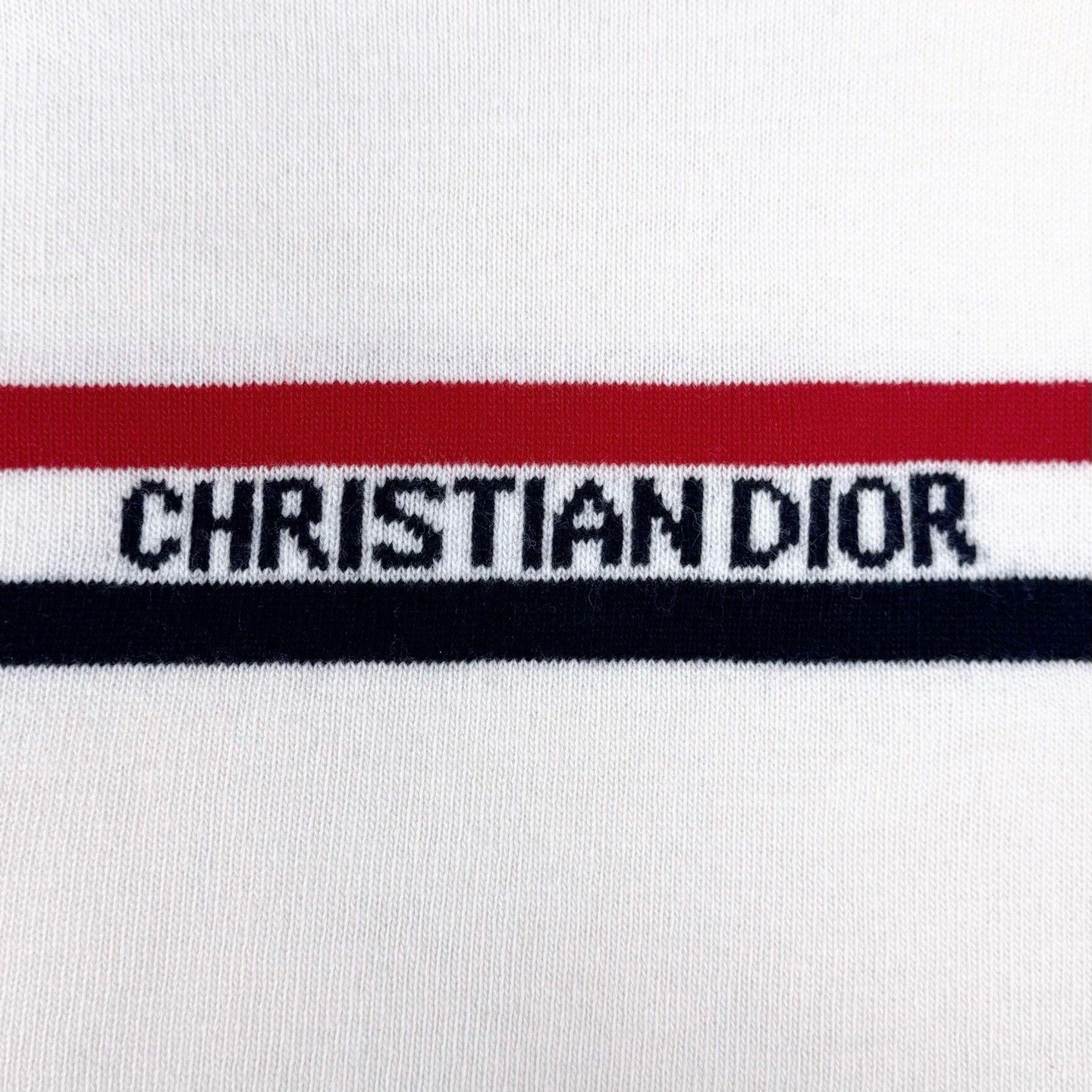 Dior Dior Seagull Collar Striped Logo Knit Size US S / EU 44-46 / 1 - 4 Thumbnail