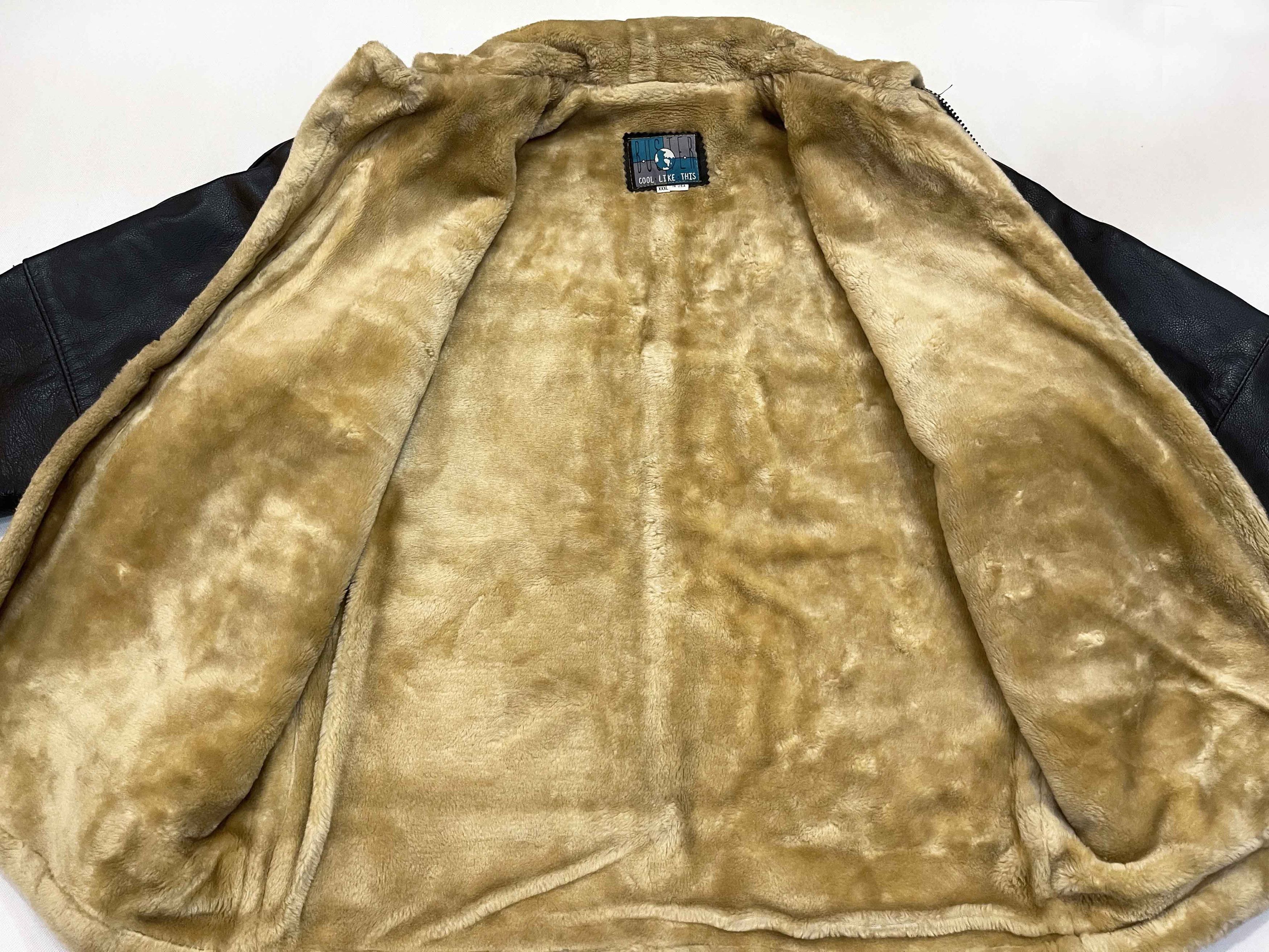 Vintage Vintage Buster Aviator Pilot Bomber Flight Leather Jacket Size US XXL / EU 58 / 5 - 12 Thumbnail