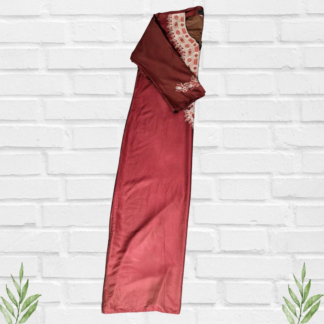 Designer Vintage Style Embroidered Kaftan Cotton Dress Size M Size M / US 6-8 / IT 42-44 - 8 Thumbnail