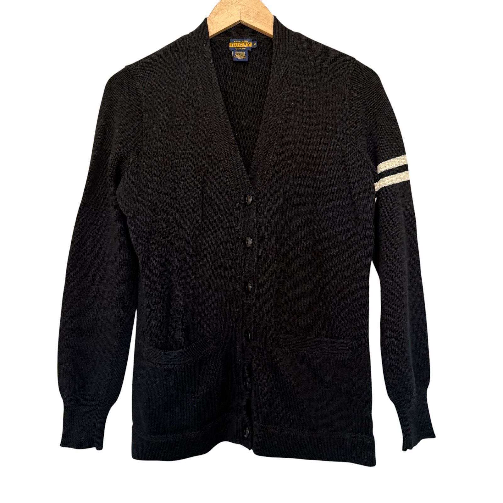 Ralph Lauren Ralph Lauren Rugby Varsity Cardigan Sweater Sz M Size US M / EU 48-50 / 2 - 1 Thumbnail