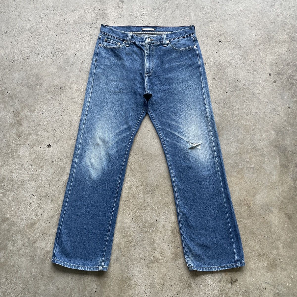 L.L. Bean Vintage L.L BEAN Jeans Faded Distressed Pants Denim W34x30 Size US 34 / EU 50 - 1 Thumbnail