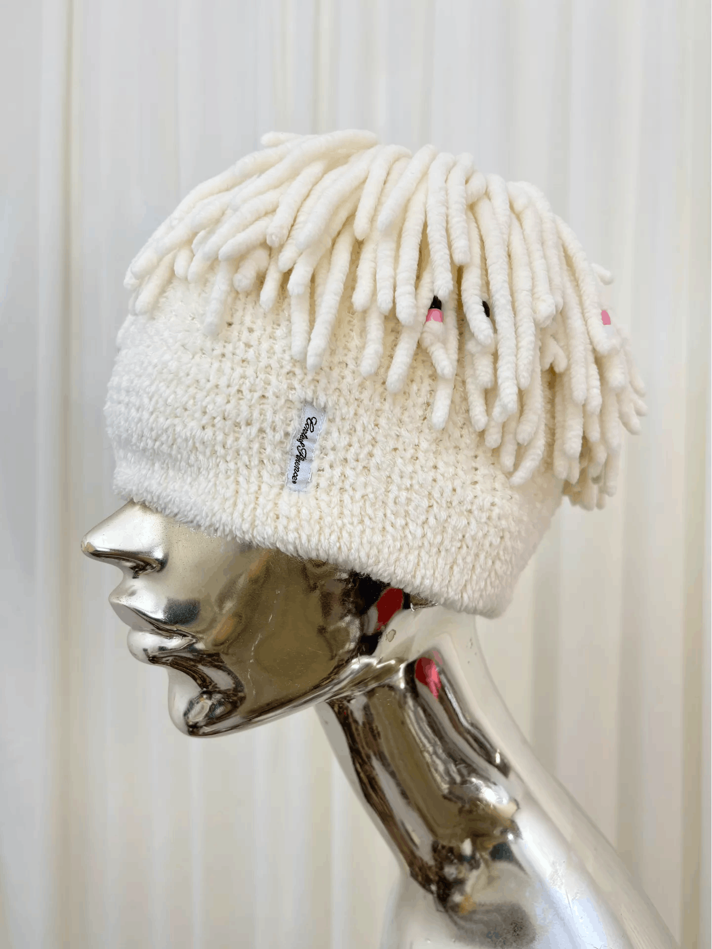 Conte of Florence Conte of Florence Vintage Wig-Style Tassel Knit Hat Size ONE SIZE - 1 Thumbnail