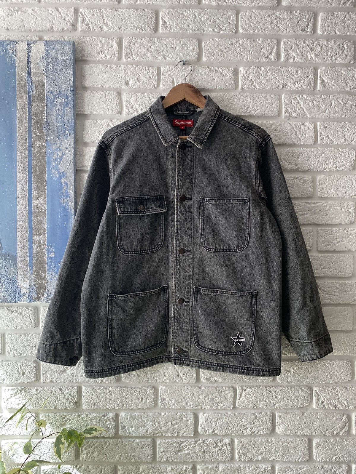 Japanese Brand × Streetwear × Supreme Supreme Denim Chore Jacket