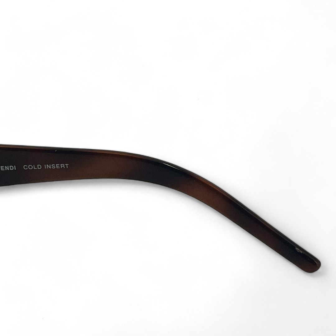 Fendi Fendi - Sunglasses Brown Zucca Pattern Plastic Size ONE SIZE - 8 Thumbnail