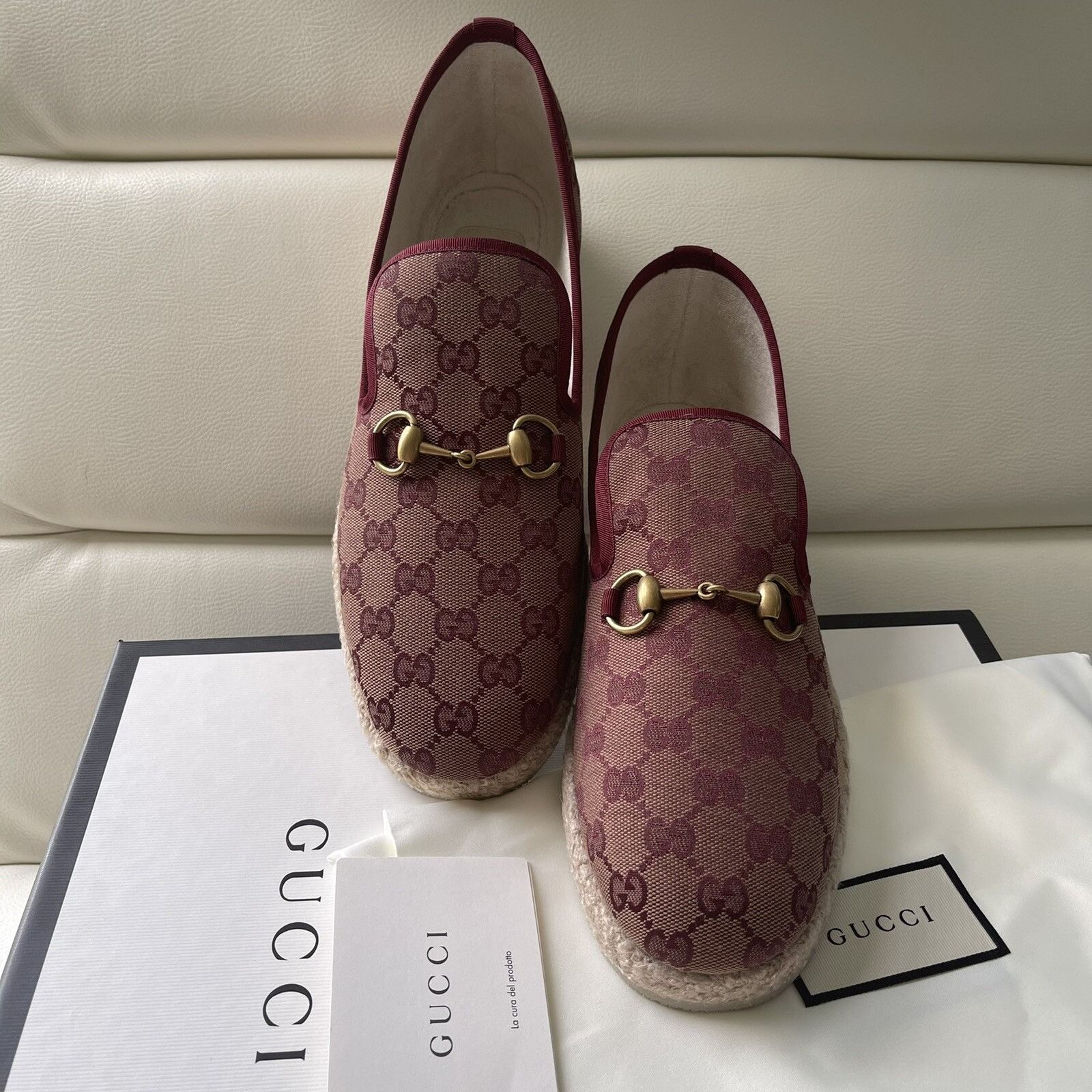 Gucci NIB $790 Gucci Men GG Monogram Sneakers Loafer Shoes Brown 9 Size US 9 / EU 42 - 2 Thumbnail