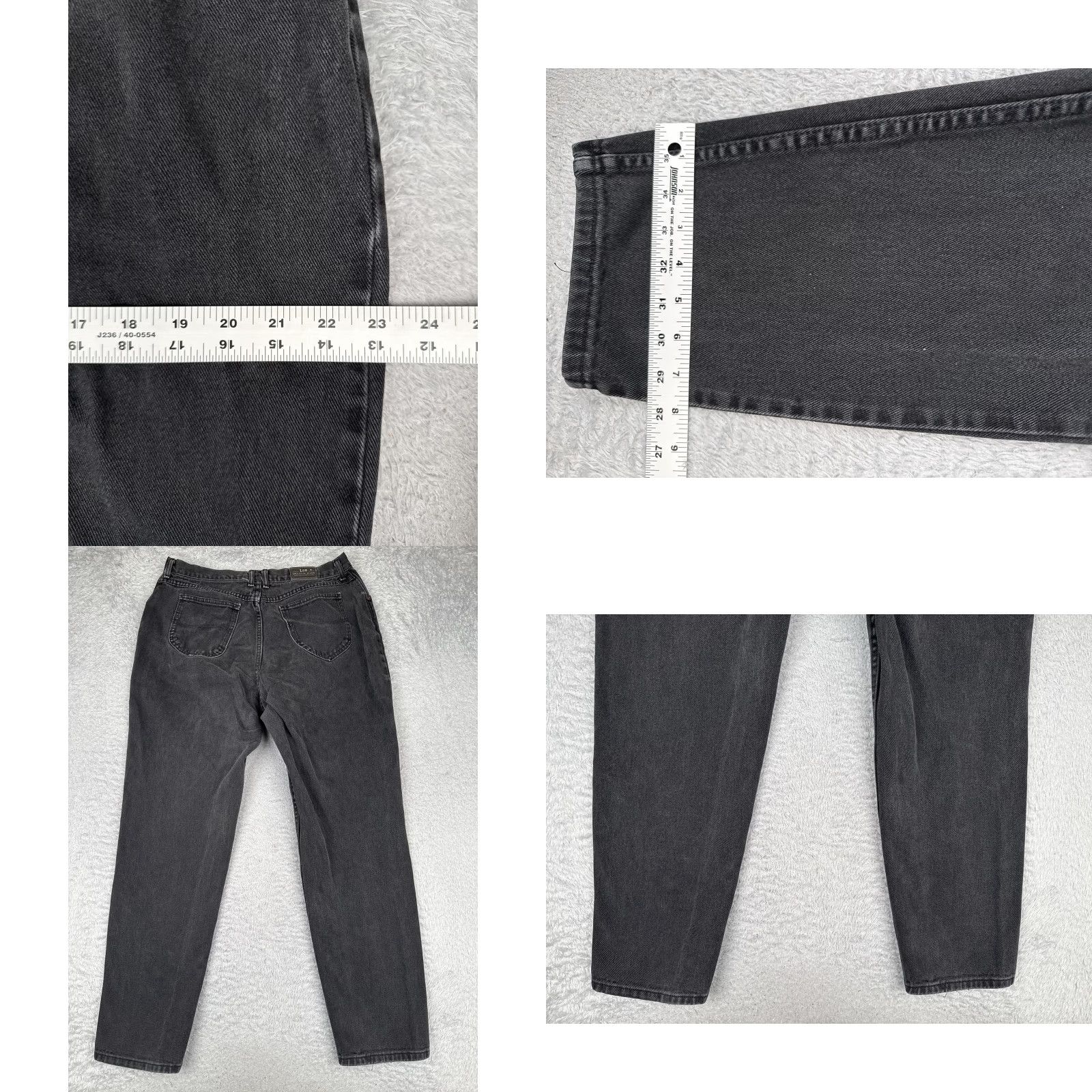 Lee Lee Tapered Jeans Womens 8M Gray Charcoal Wash High Rise Relaxed Denim 32x31 Jeans Womens 8M Gray Charcoal Wash 90s Vintage Lee Logo Pocket Jeans Size 30" / US 8 / IT 44 - 9 Thumbnail
