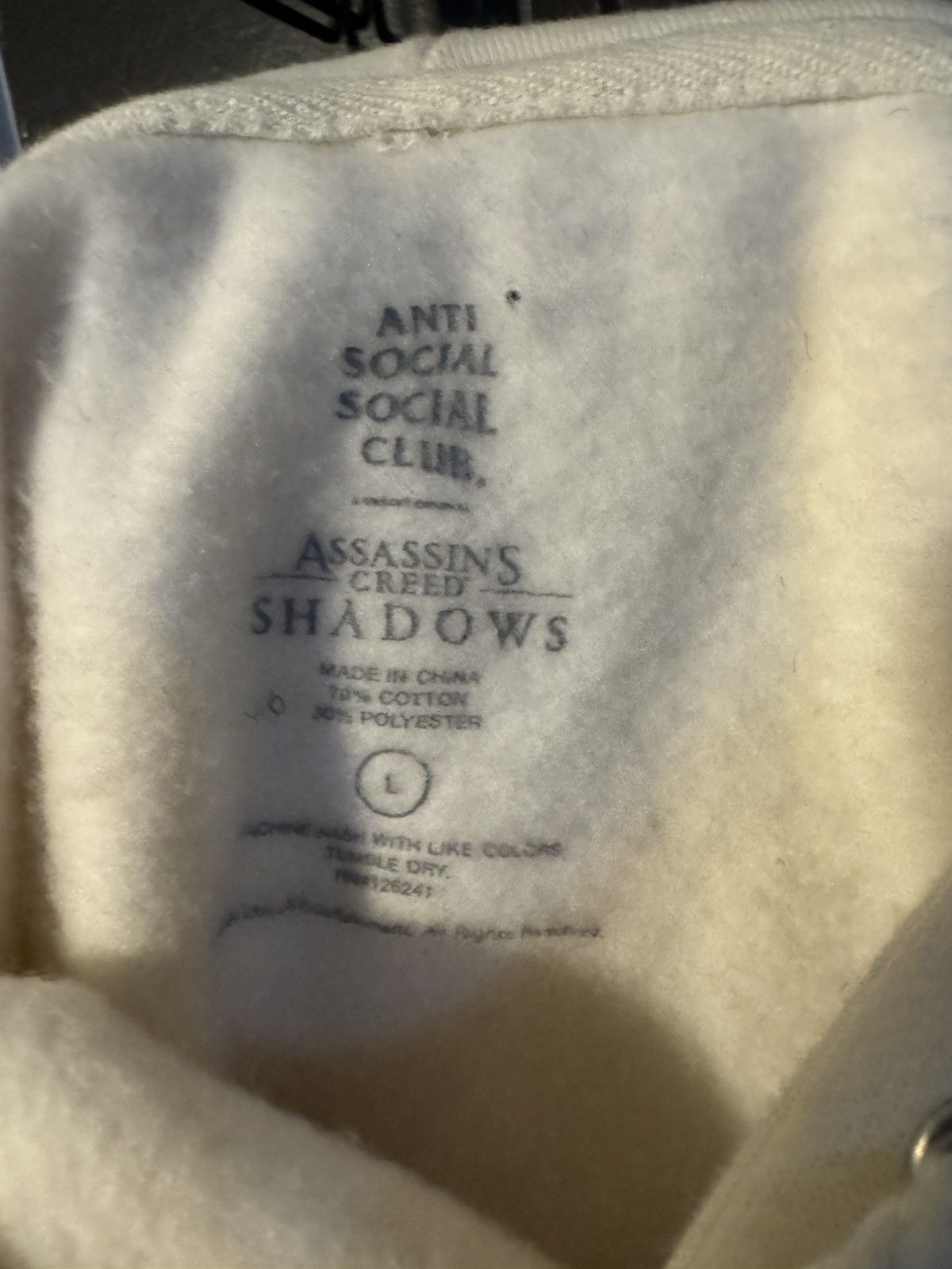 Anti Social Social Club Anti social social club x Assasin creed white hoodie size L Size US L / EU 52-54 / 3 - 4 Thumbnail