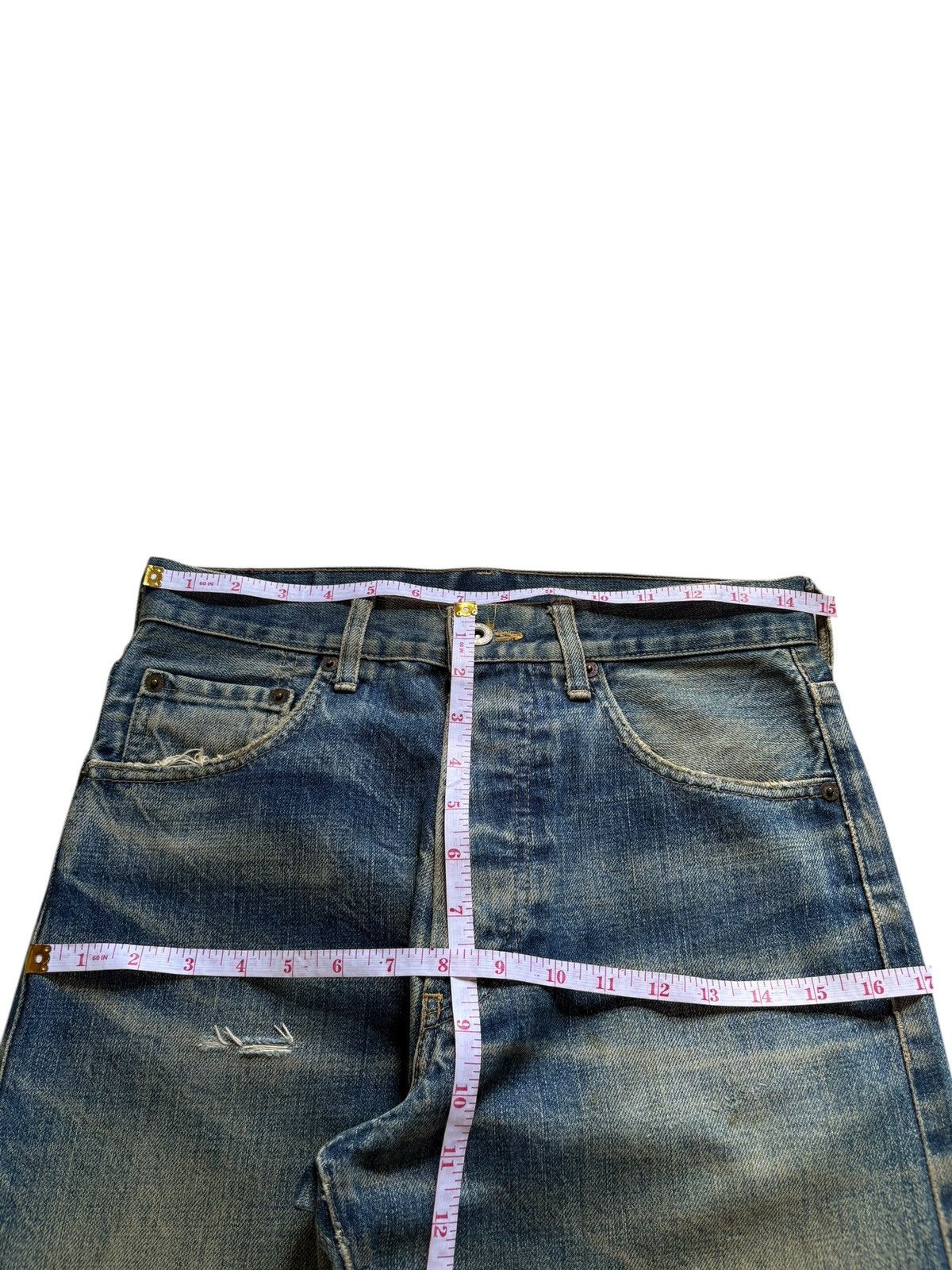 Levi's Vintage 80s Levis 503BXX Big E Selvedge Mud Wash Loose Jean Size US 30 / EU 46 - 11 Thumbnail