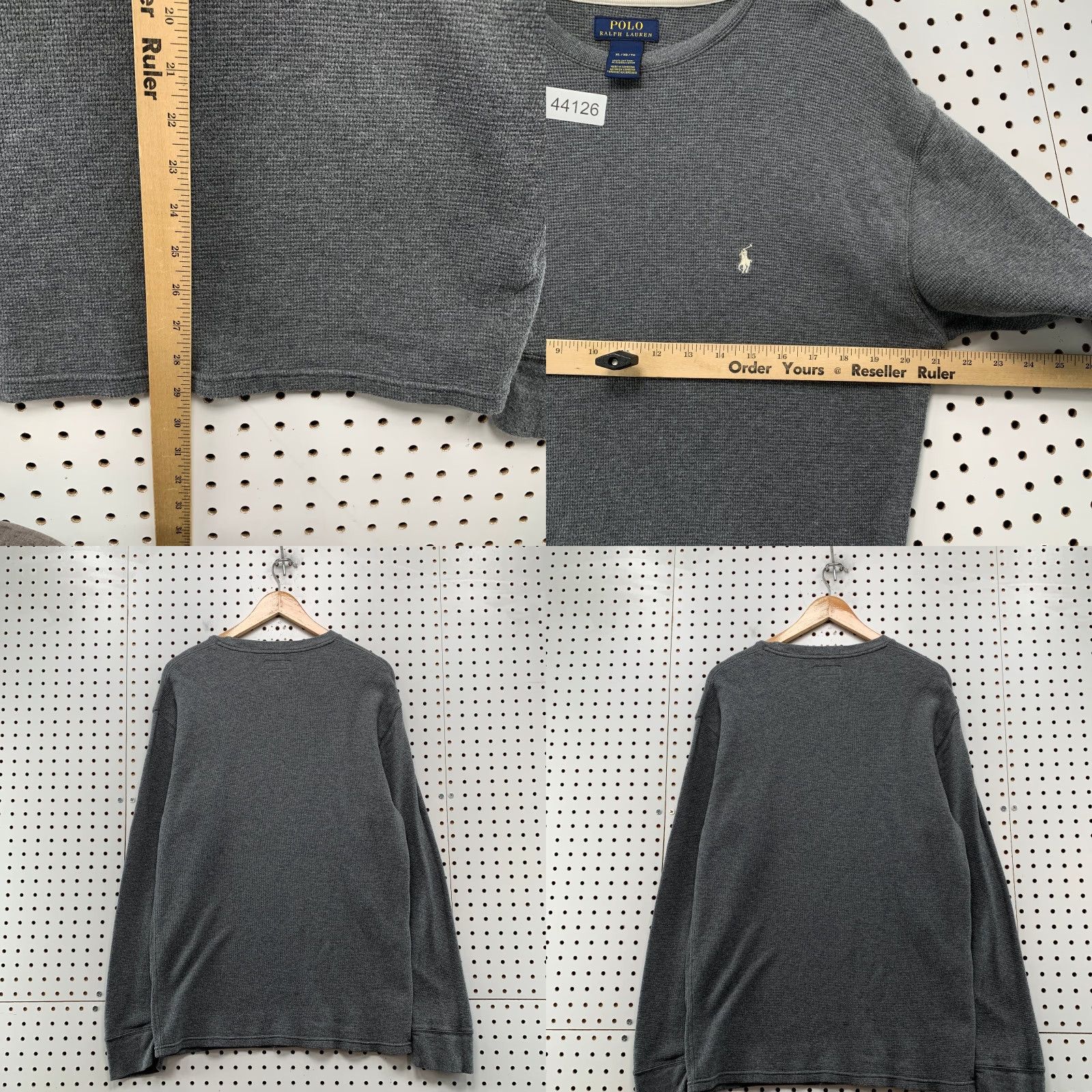Polo Ralph Lauren Polo Ralph Lauren Thermal Shirt Gray Long Sleeve Mens XL Regular Fit Classic Size US XL / EU 56 / 4 - 8 Thumbnail