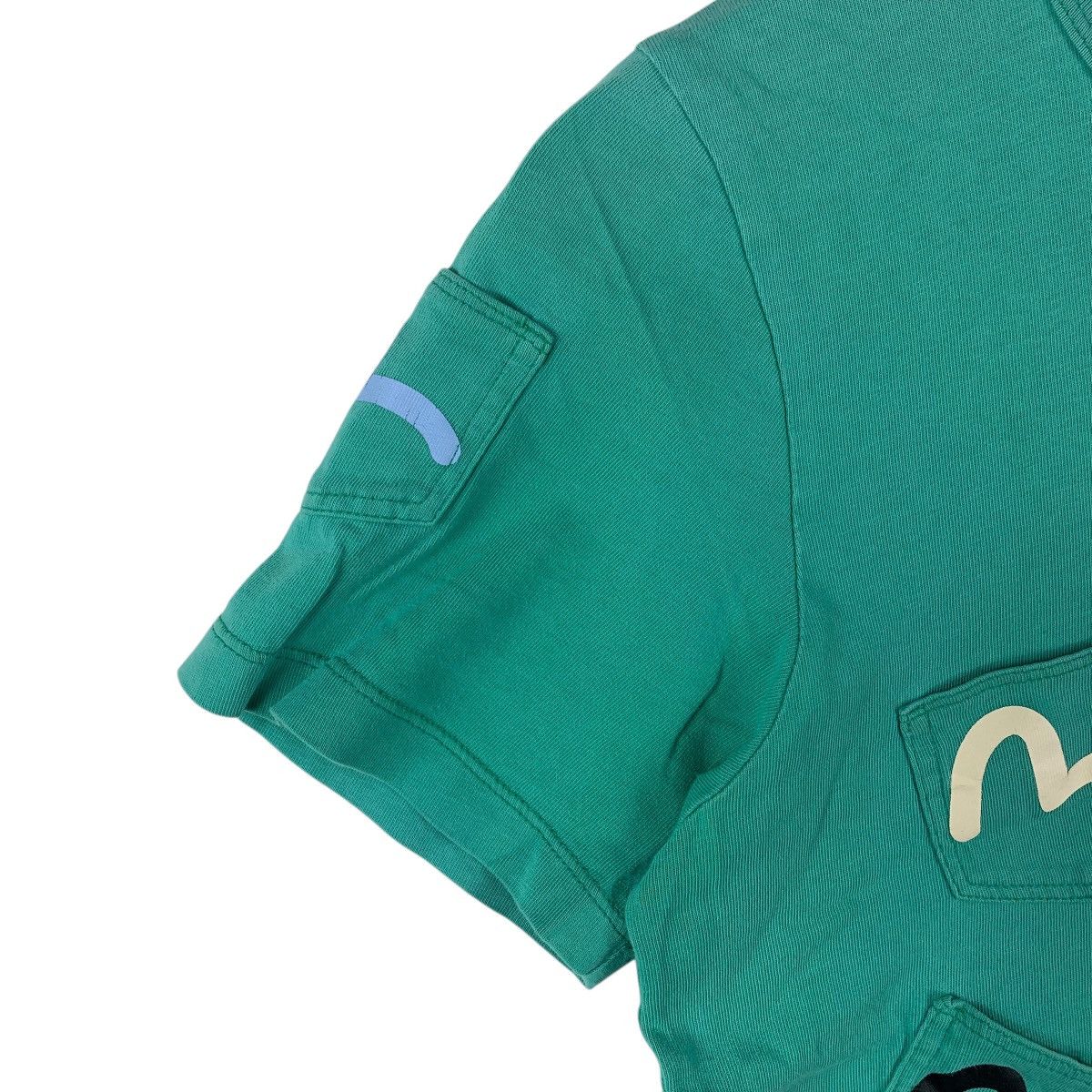 Evisu Vintage Evisu Donna Multi-Pocket Teal Tee Size US XS / EU 42 / 0 - 6 Thumbnail