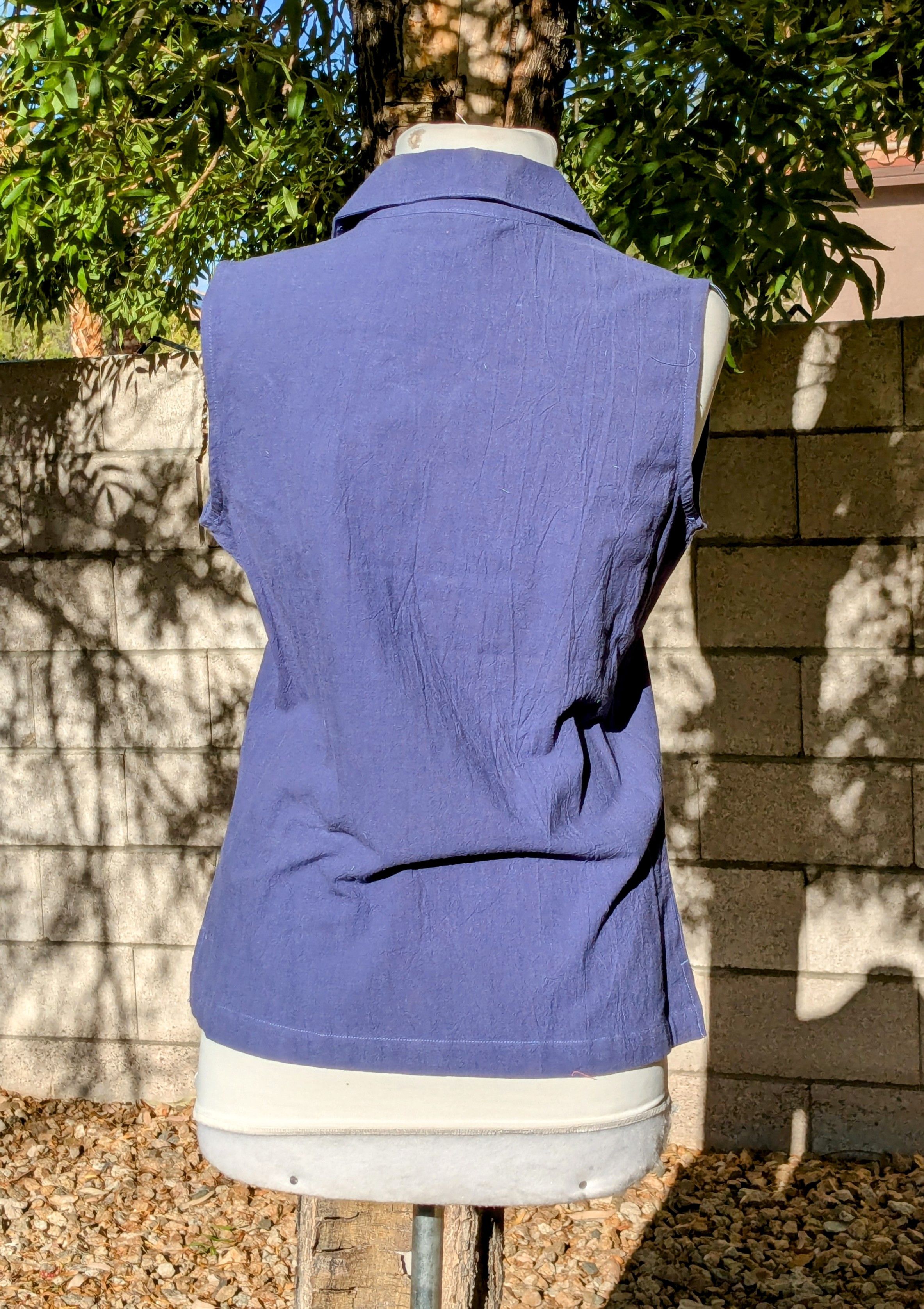 Other VTG Jane Ashley Relaxed Cotton 2-Pc Shirt Vest & Pants Set Size S / US 4 / IT 40 - 4 Thumbnail