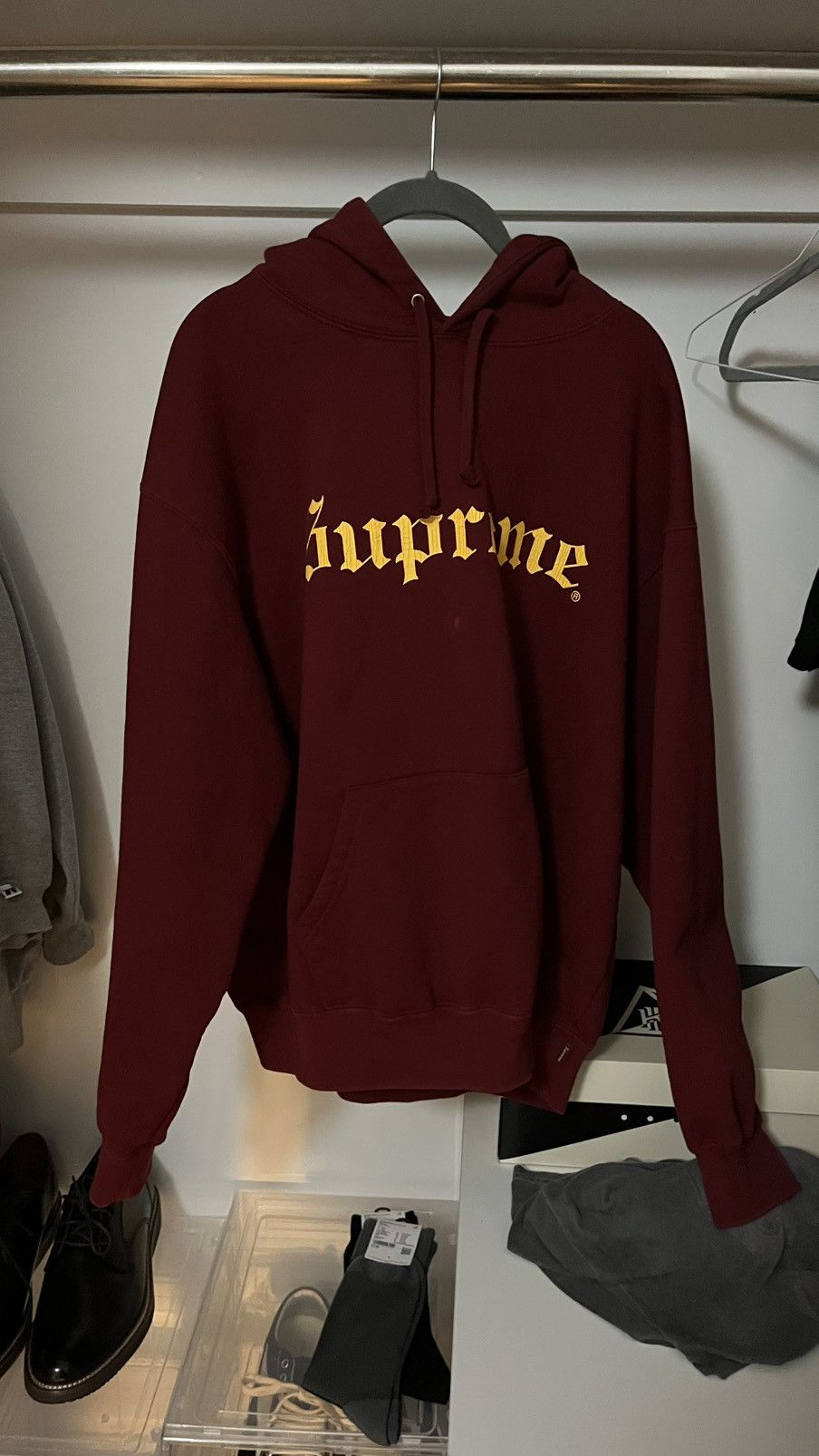 Supreme Supreme Old English Hoodie F/W 25 Size US M / EU 48-50 / 2 - 2 Thumbnail