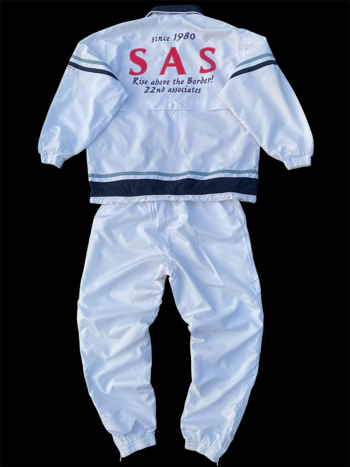 Sergio Tacchini Sergio Tacchini Vintage Mens Nylon Track Suit Jacket + Pants Size US 36 / EU 52 - 2 Thumbnail