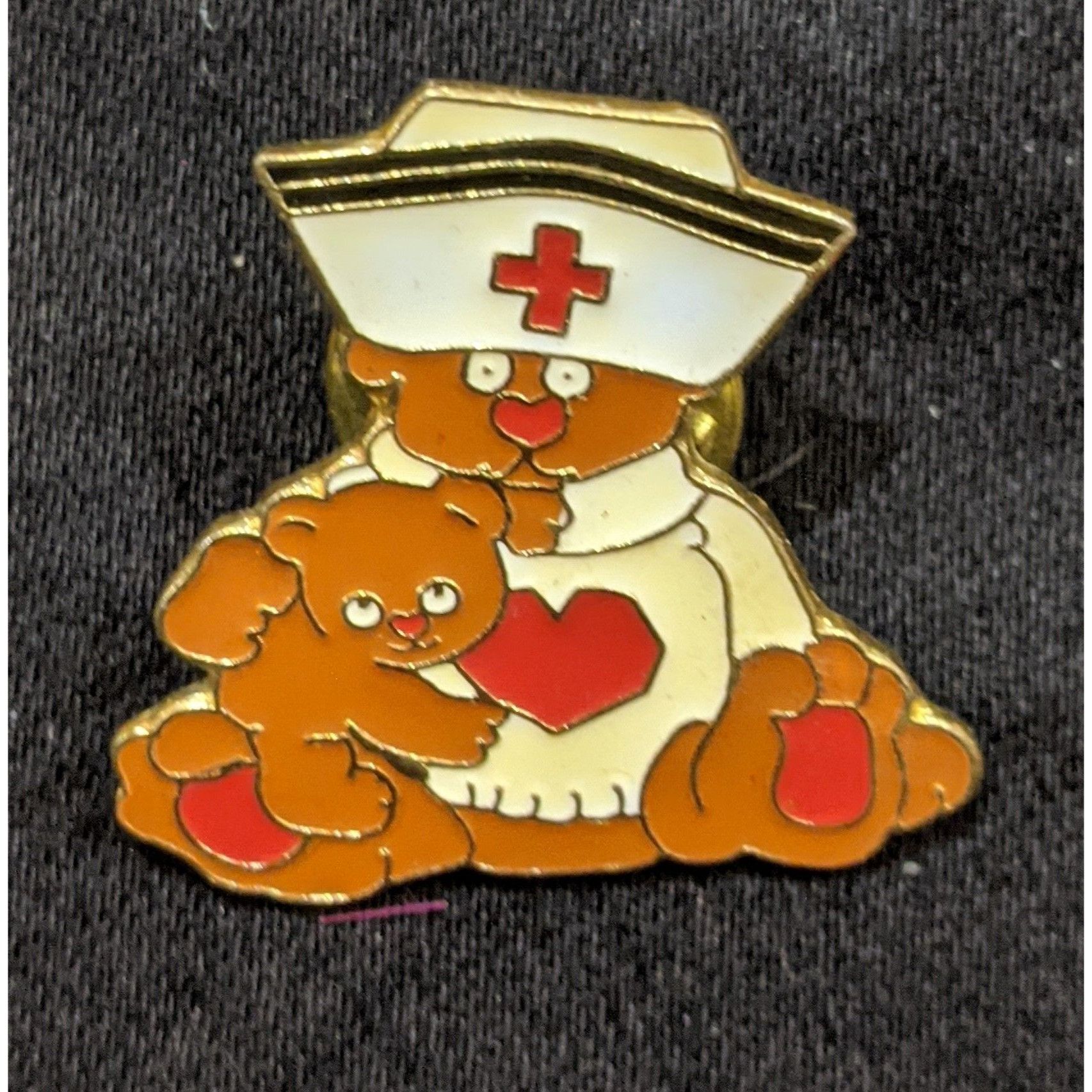 Other Vintage Enamel Collectible Teddy Bear Nurse Pin Size ONE SIZE - 1 Thumbnail