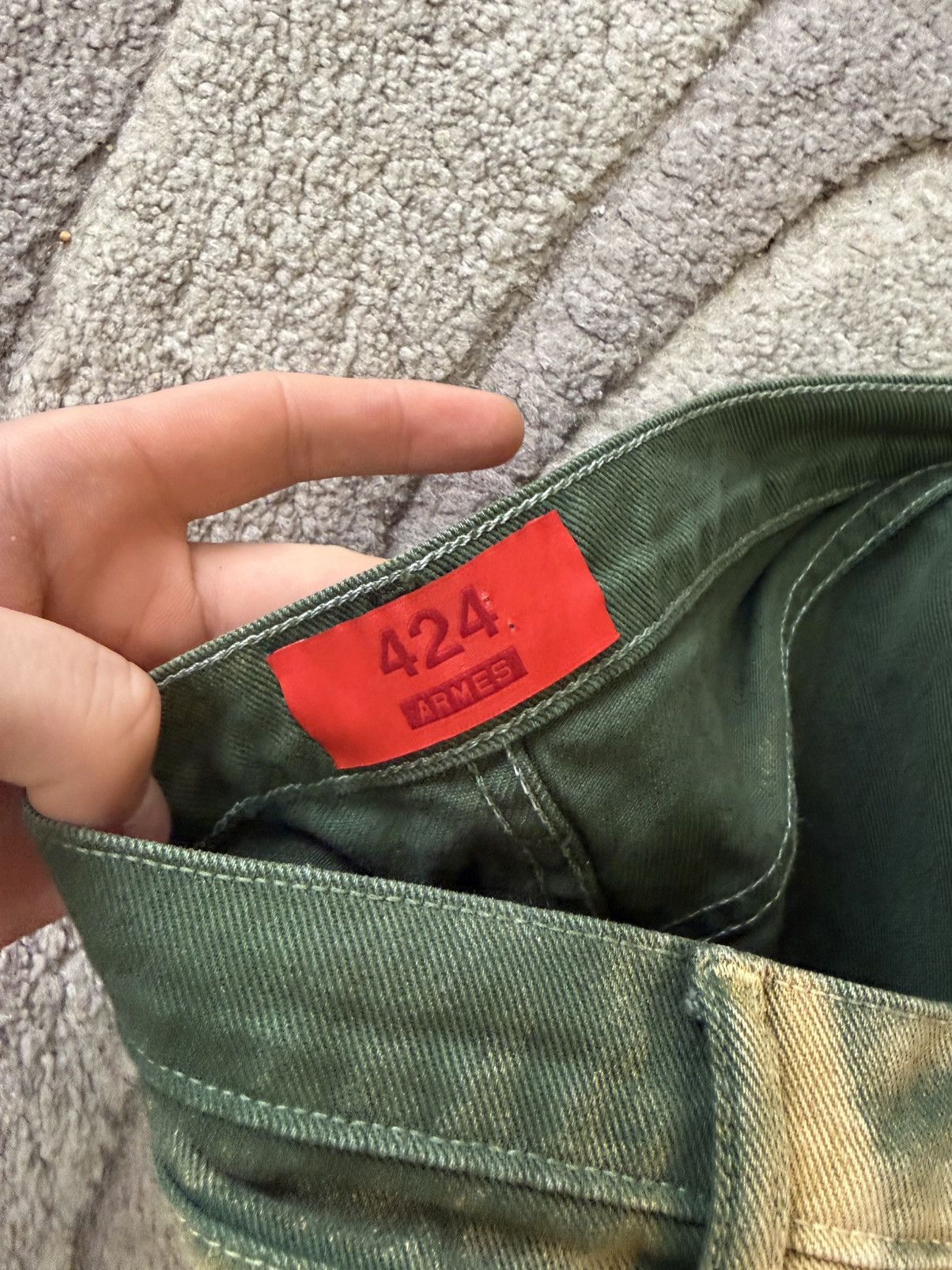 424 424 On Fairfax & Armes bleached jeans Size US 32 / EU 48 - 9 Thumbnail