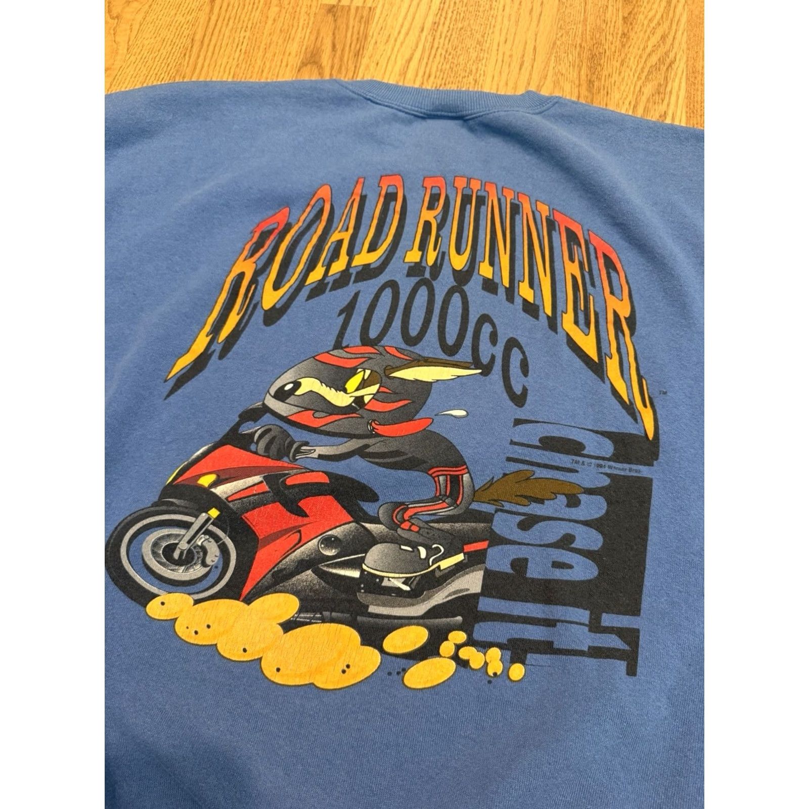 Vintage VINTAGE Looney Tunes Wile E Coyote Roadrunner Sweatshirt Mens XL 90s Vtg Size US XL / EU 56 / 4 - 5 Thumbnail