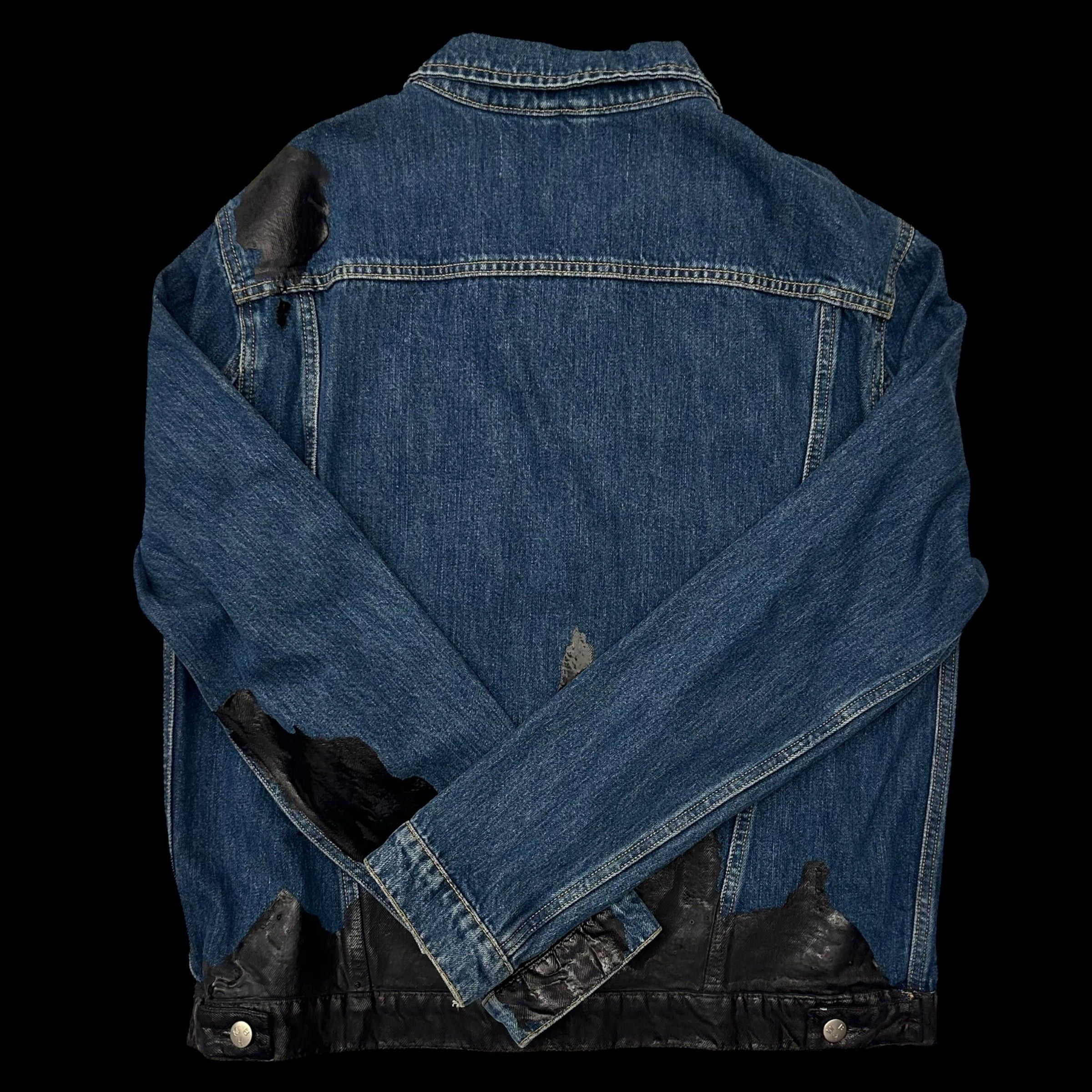 Misbhv MISBHV AW18 Wet Print Denim Jacket Indigo Size US XL / EU 56 / 4 - 4 Thumbnail