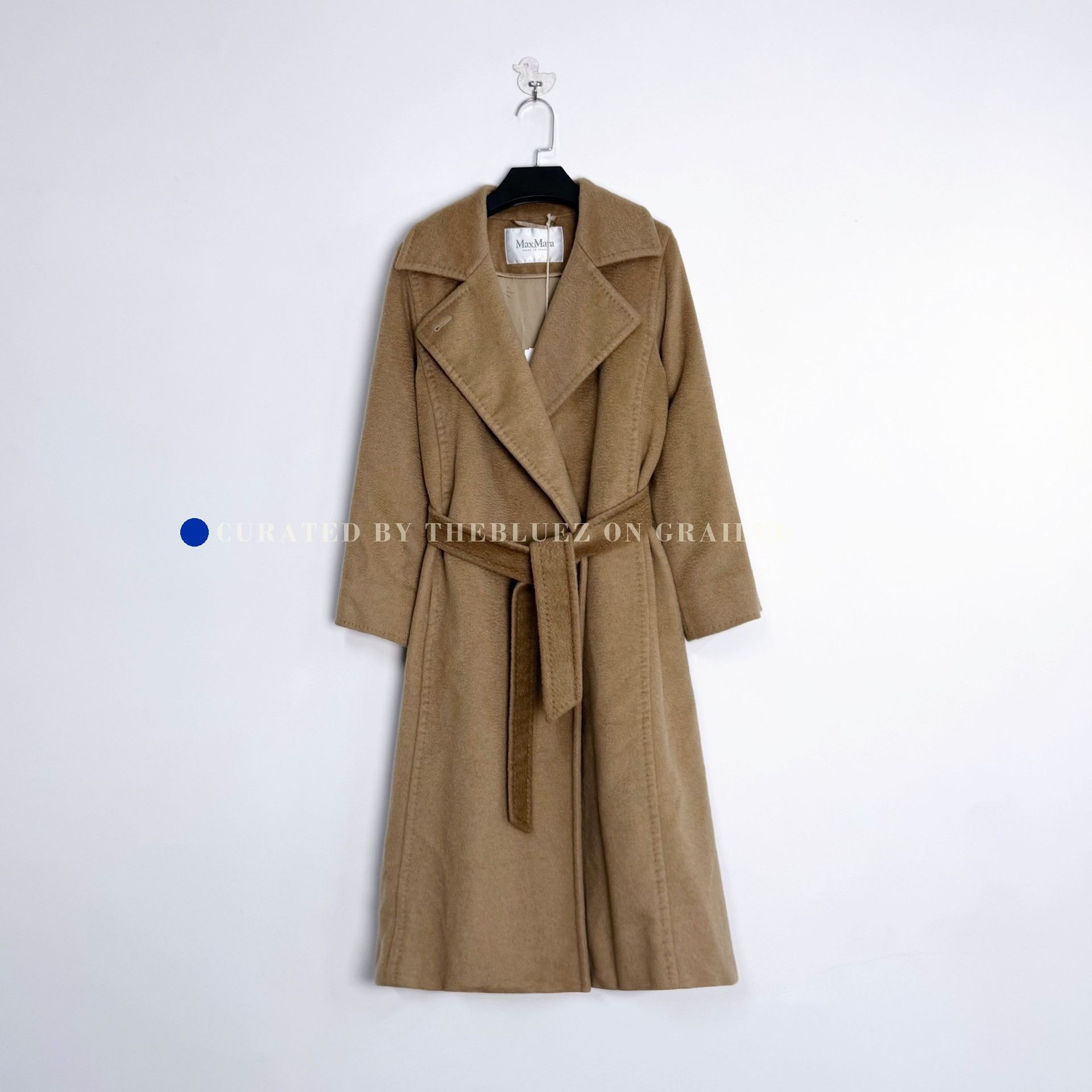 Max Mara MaxMara Manuela Camel Lapel Belted Coat Size S / US 4 / IT 40 - 1 Thumbnail
