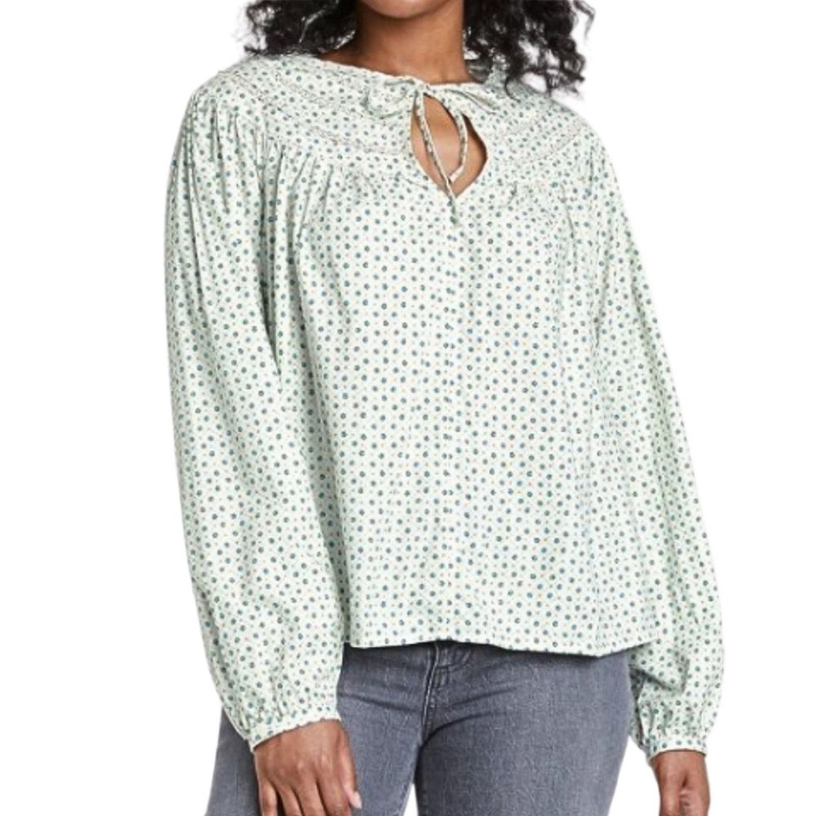 Target Basics New with Tag Universal Thread Women's Floral Blouse Size M / US 6-8 / IT 42-44 - 1 Thumbnail
