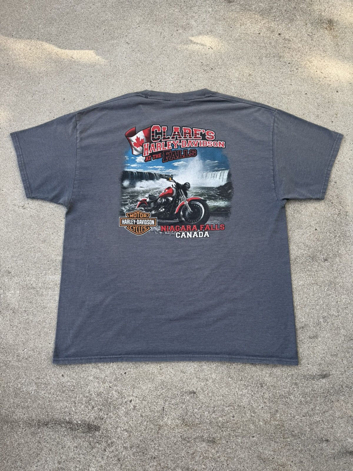 Harley Davidson × Vintage Y2K 00’s Harley Davidson Niagara Falls Canada Graphic Tee XL Size US XL / EU 56 / 4 - 2 Thumbnail